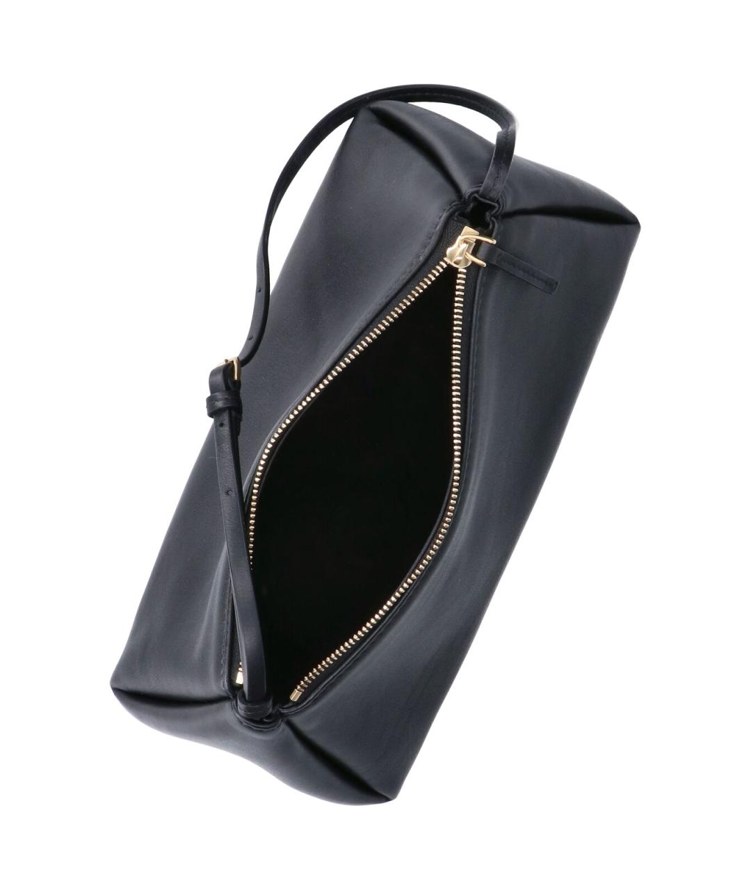 CALVIN KLEIN Черная кожаная сумка с короткими ручками, фото 4