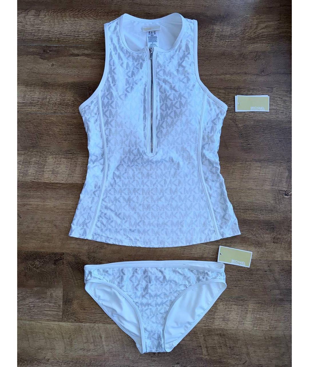 MICHAEL KORS Белый полиэстеровый купальник, фото 9