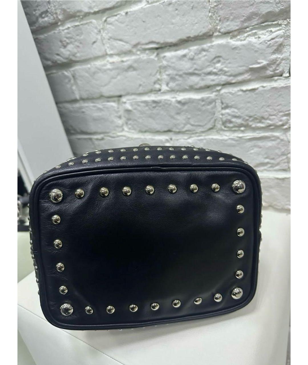 PRADA Черная кожаная сумка тоут, фото 6