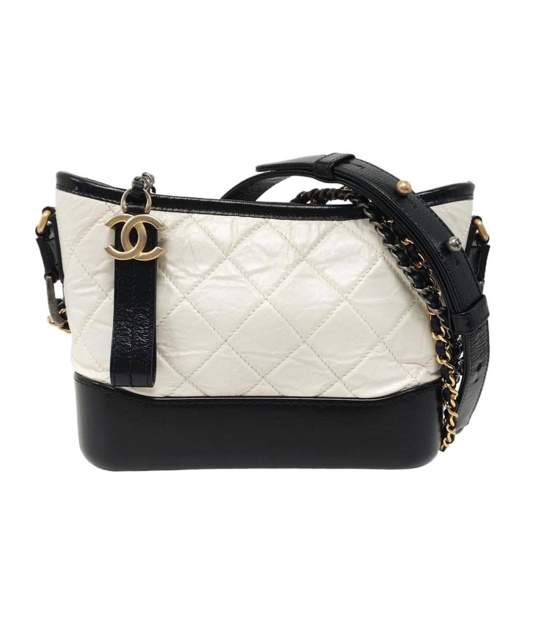 CHANEL Белая кожаная сумка через плечо, фото 6