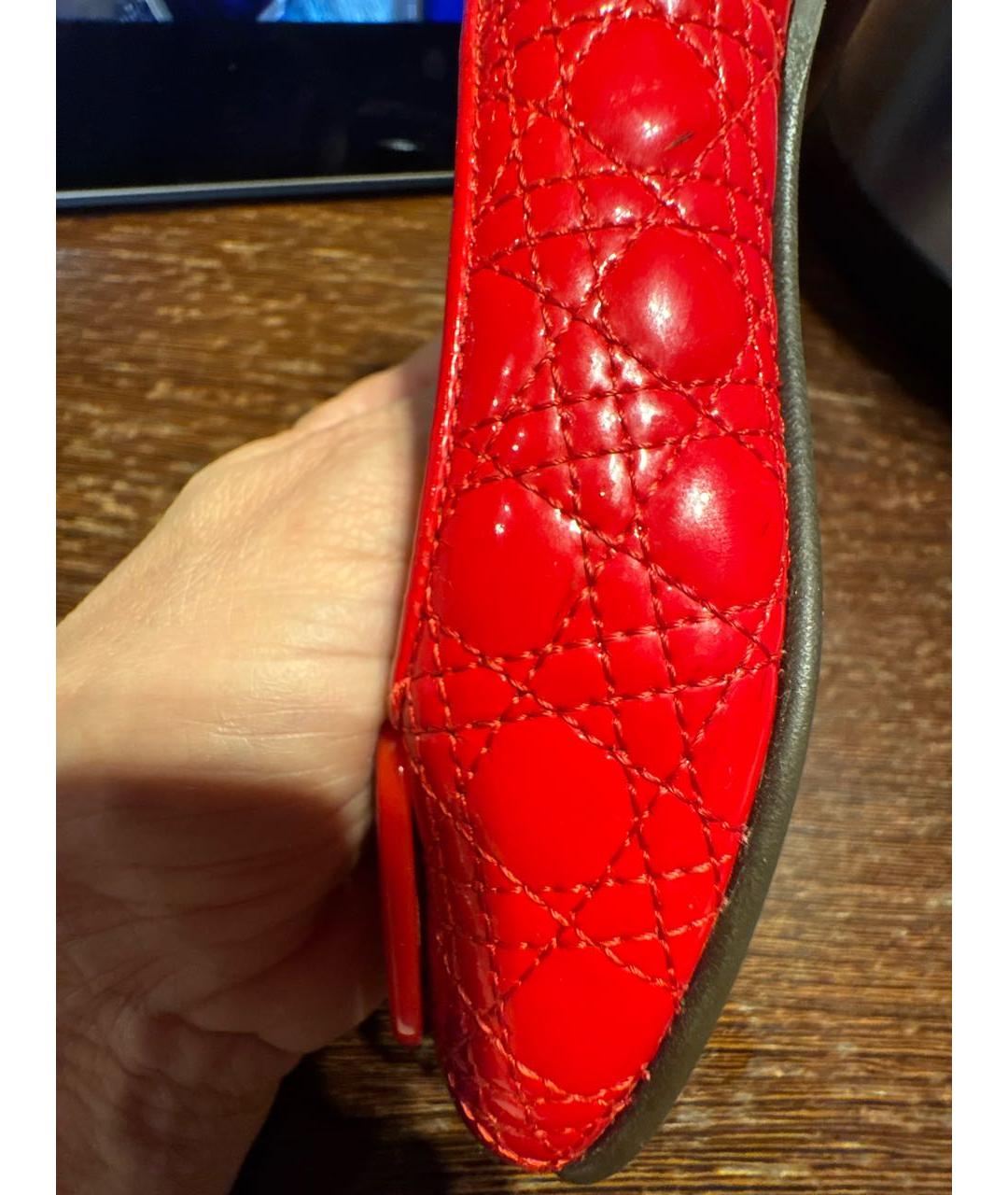 BABY DIOR Красные кожаные туфли, фото 6