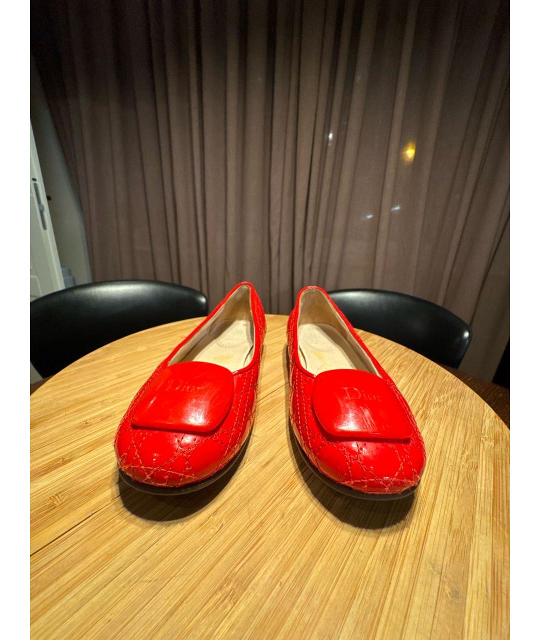 BABY DIOR Красные кожаные туфли, фото 2