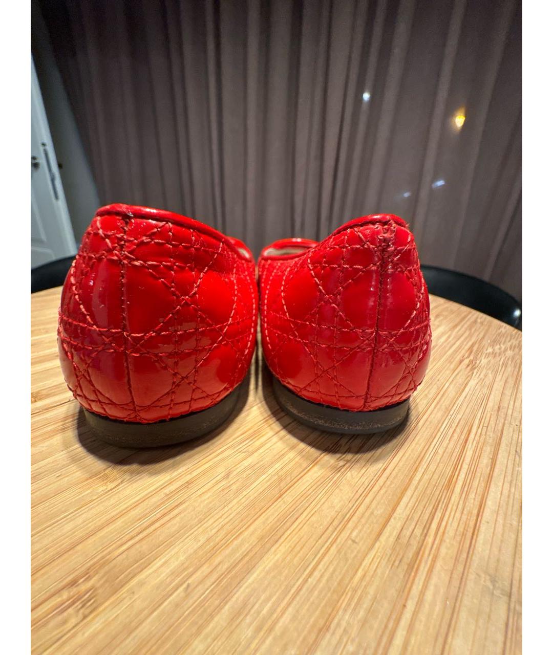 BABY DIOR Красные кожаные туфли, фото 4