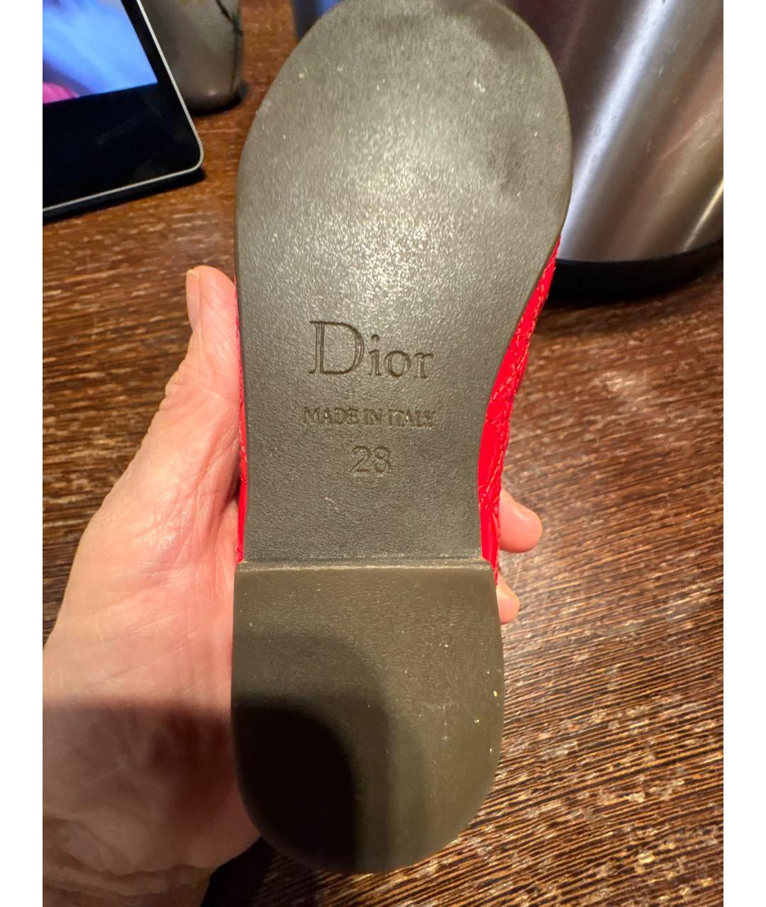 BABY DIOR Красные кожаные туфли, фото 7