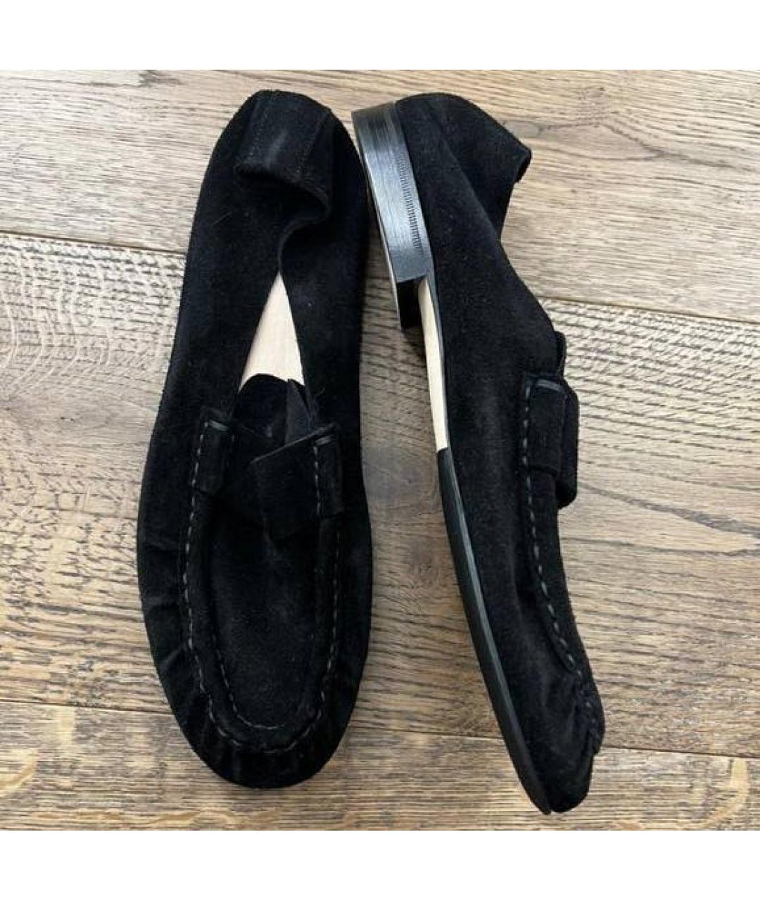 THE ROW Черные замшевые лоферы, фото 2