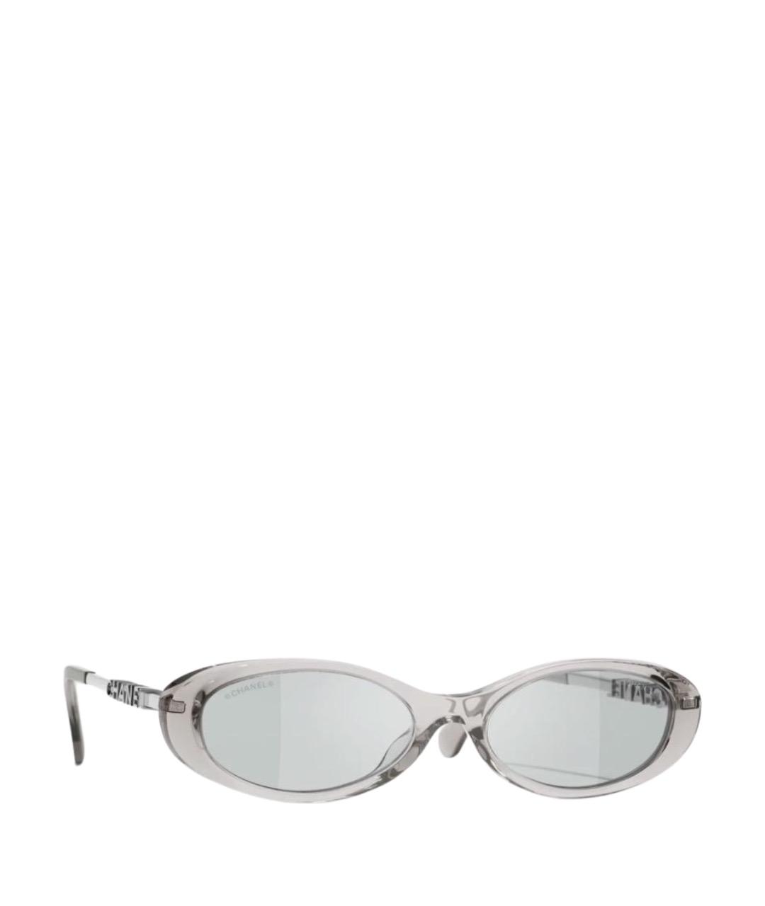 CHANEL Серые пластиковые солнцезащитные очки, фото 1