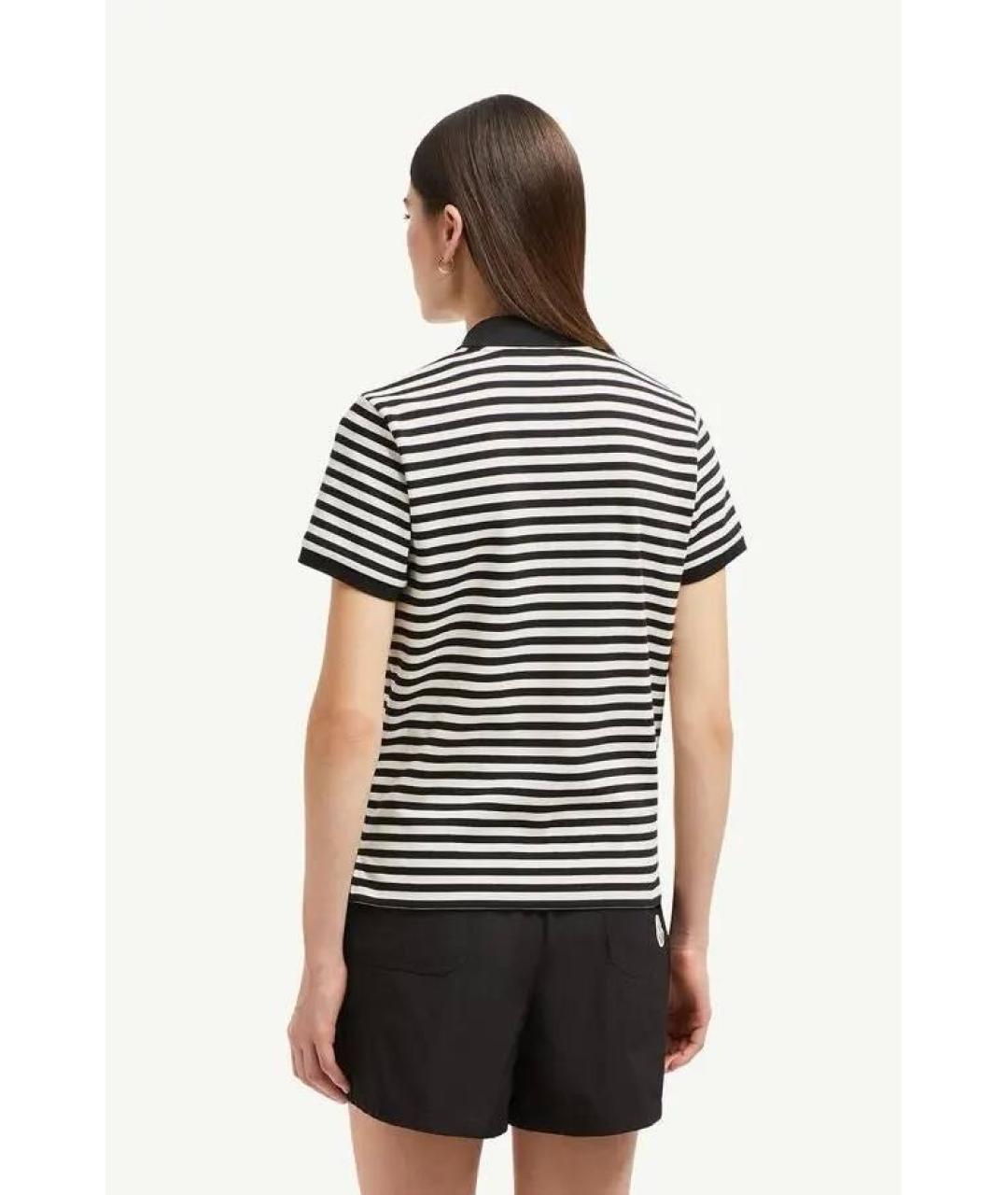 MONCLER Черная хлопковая футболка, фото 7