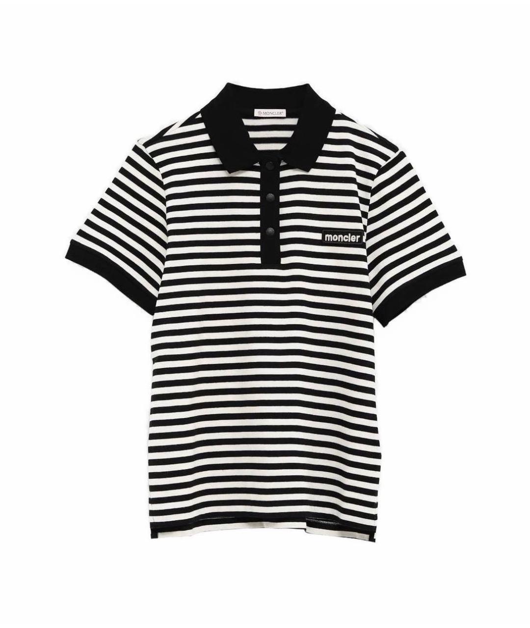 MONCLER Черная хлопковая футболка, фото 8