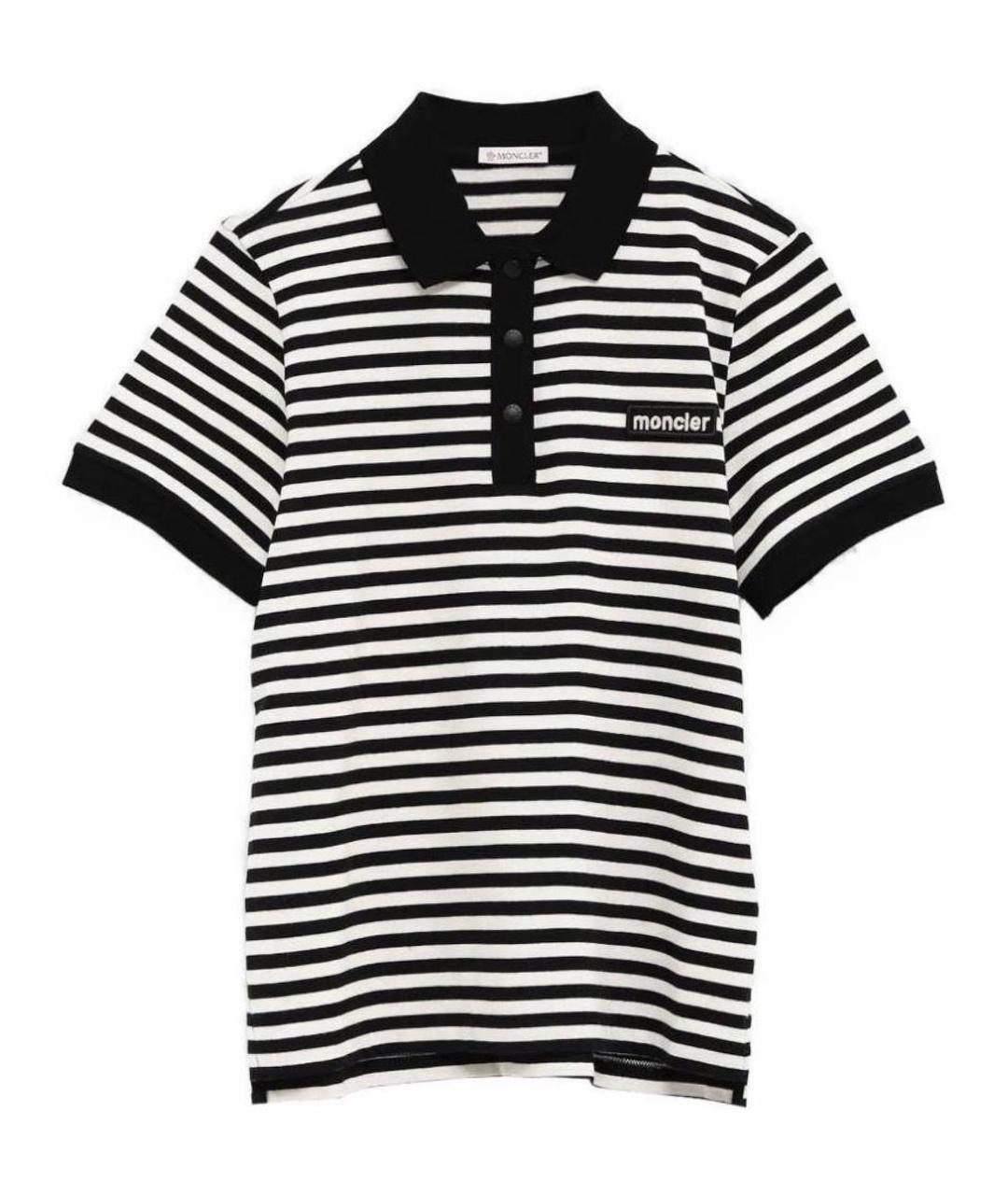 MONCLER Черная хлопковая футболка, фото 1