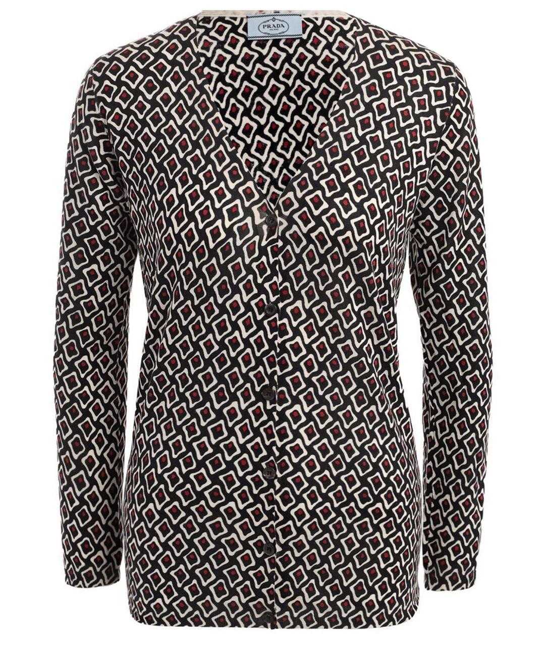 PRADA Мульти шелковый кардиган, фото 1