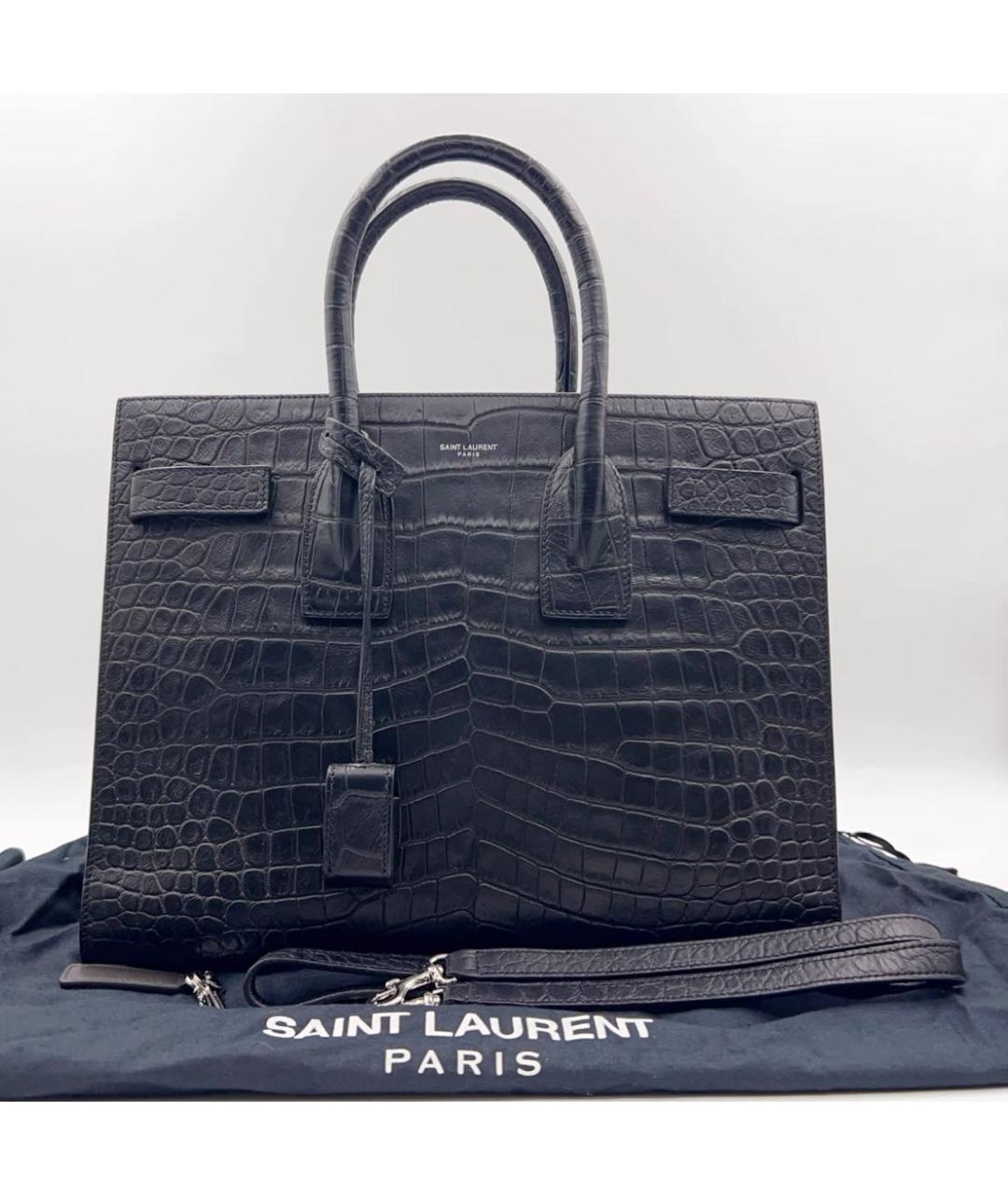 SAINT LAURENT Черная сумка через плечо, фото 2