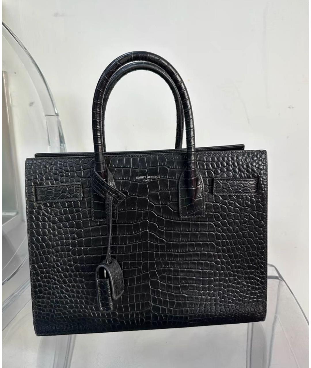 SAINT LAURENT Черная сумка через плечо, фото 4