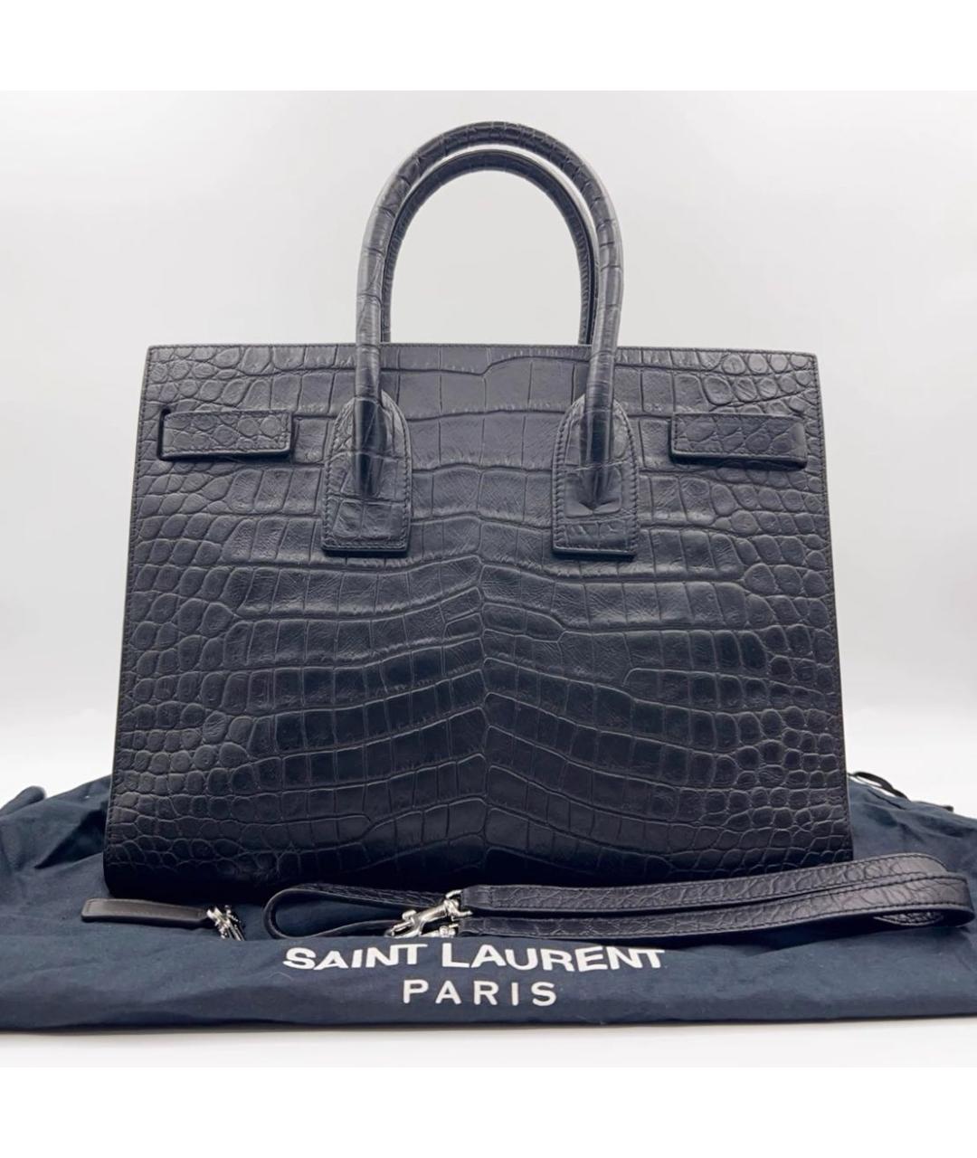 SAINT LAURENT Черная сумка через плечо, фото 3