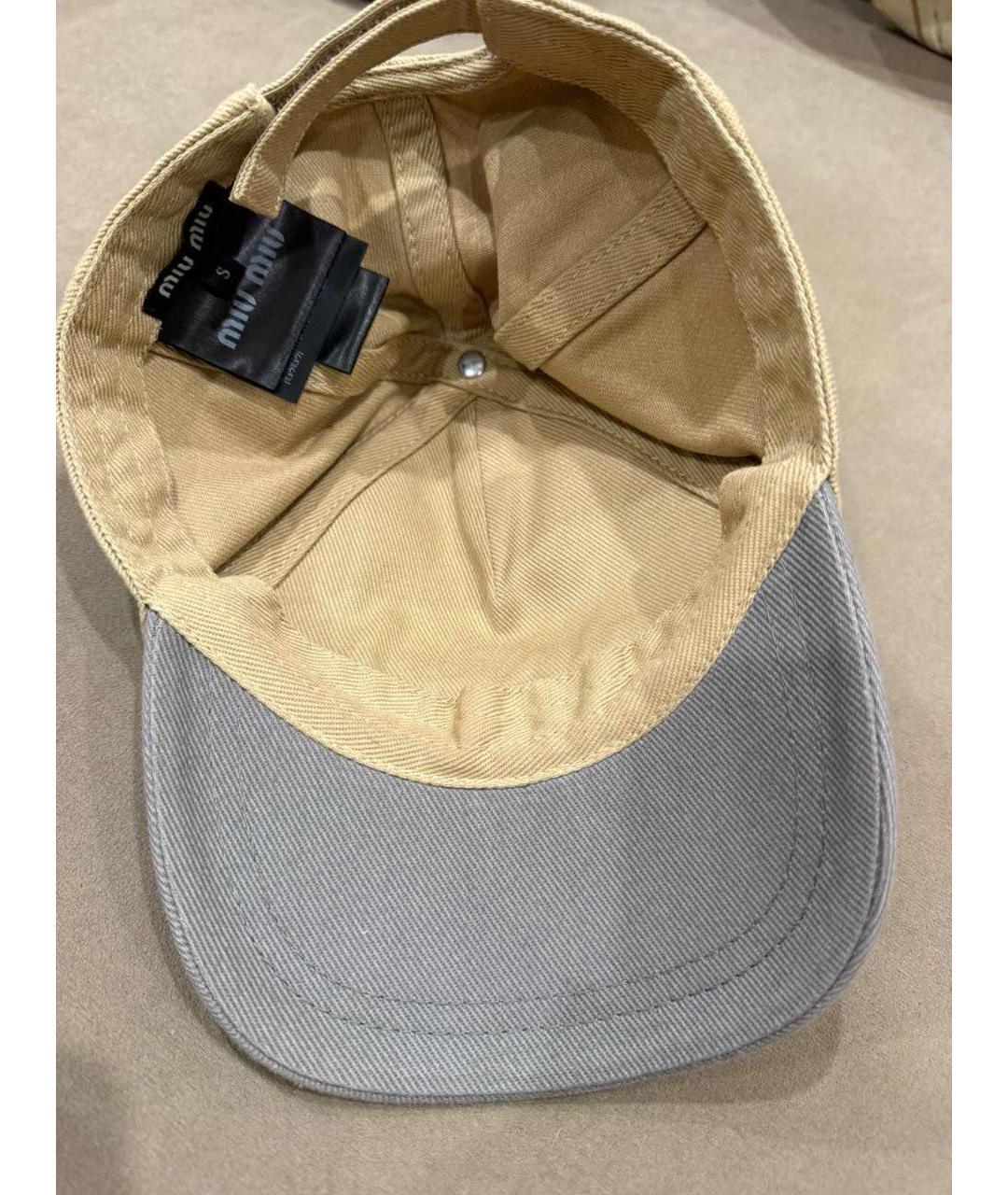 MIU MIU Мульти хлопковая кепка, фото 3