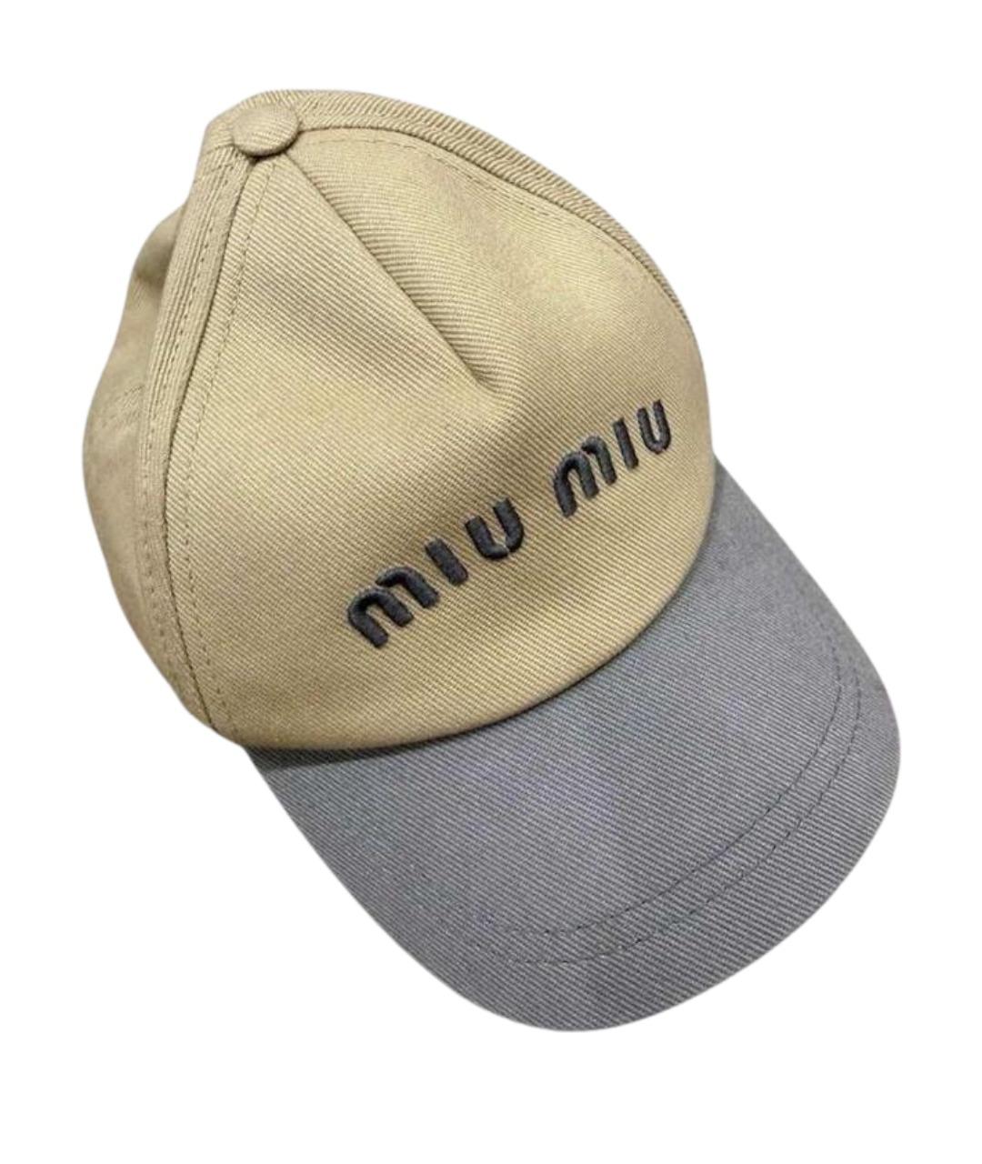 MIU MIU Мульти хлопковая кепка, фото 1