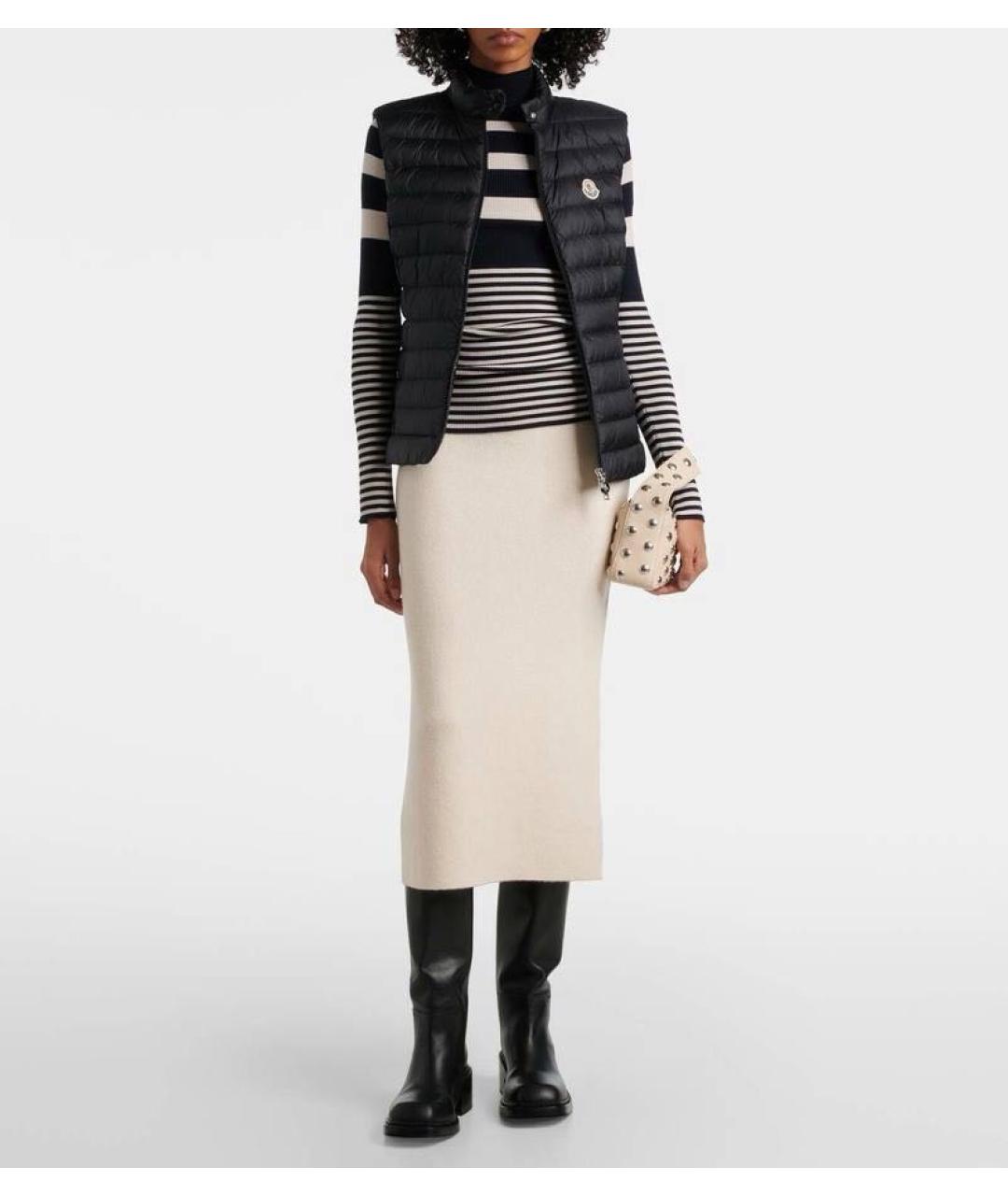 MONCLER Черная шерстяная водолазка, фото 2