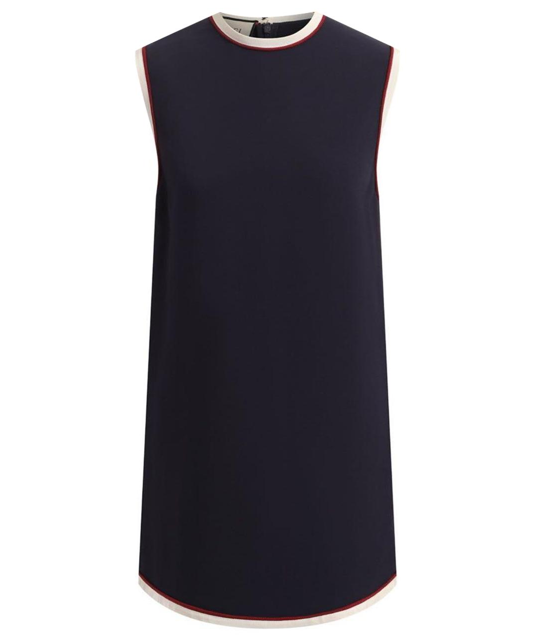 GUCCI Темно-синее повседневное платье, фото 1