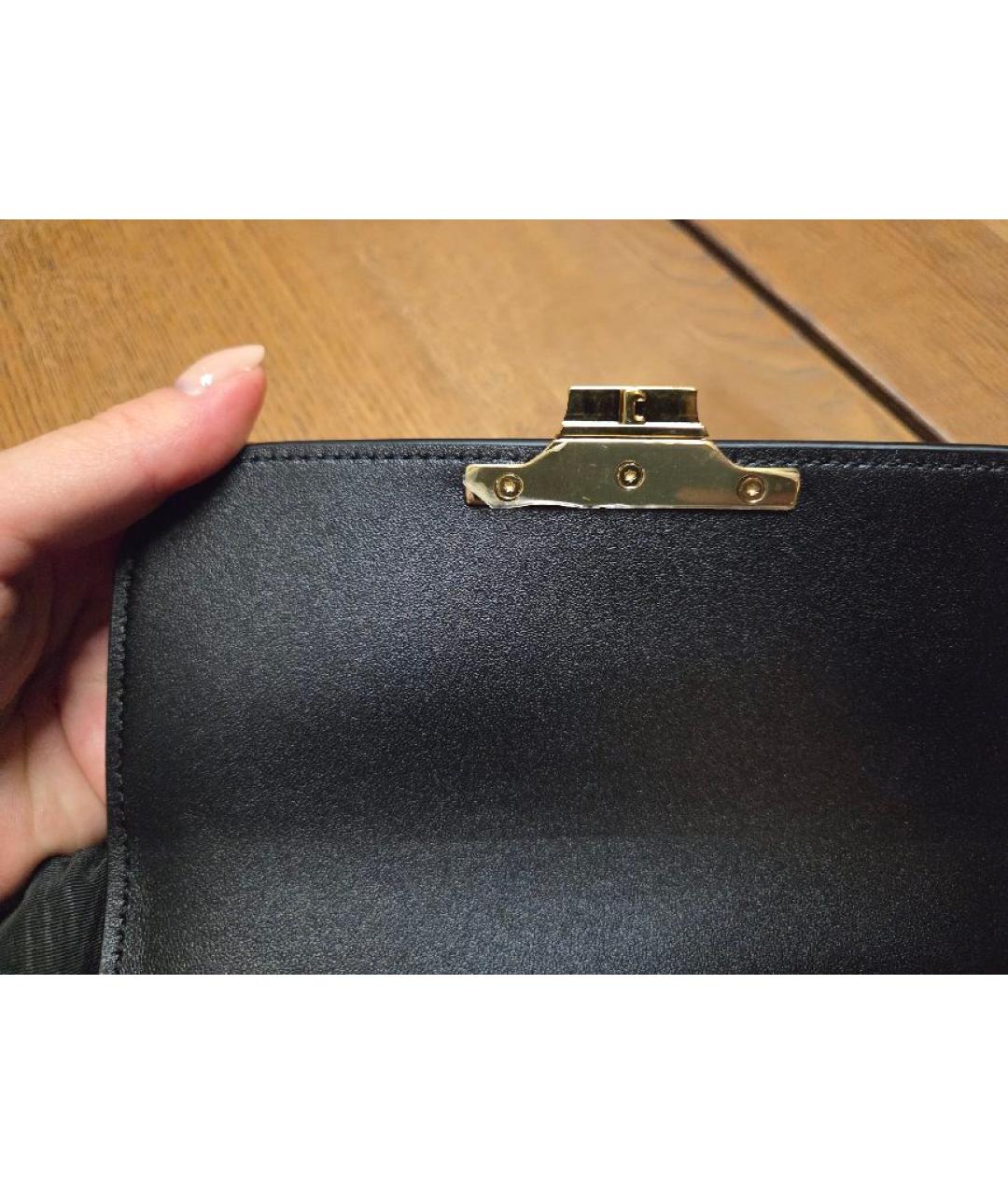 CELINE Черная кожаная сумка через плечо, фото 7