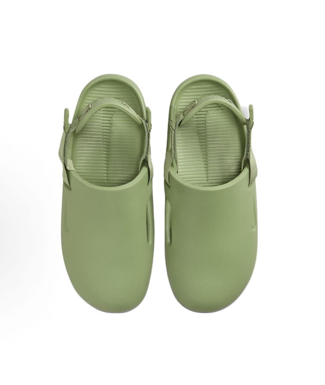 NIKE Зеленые шлепанцы, фото 4