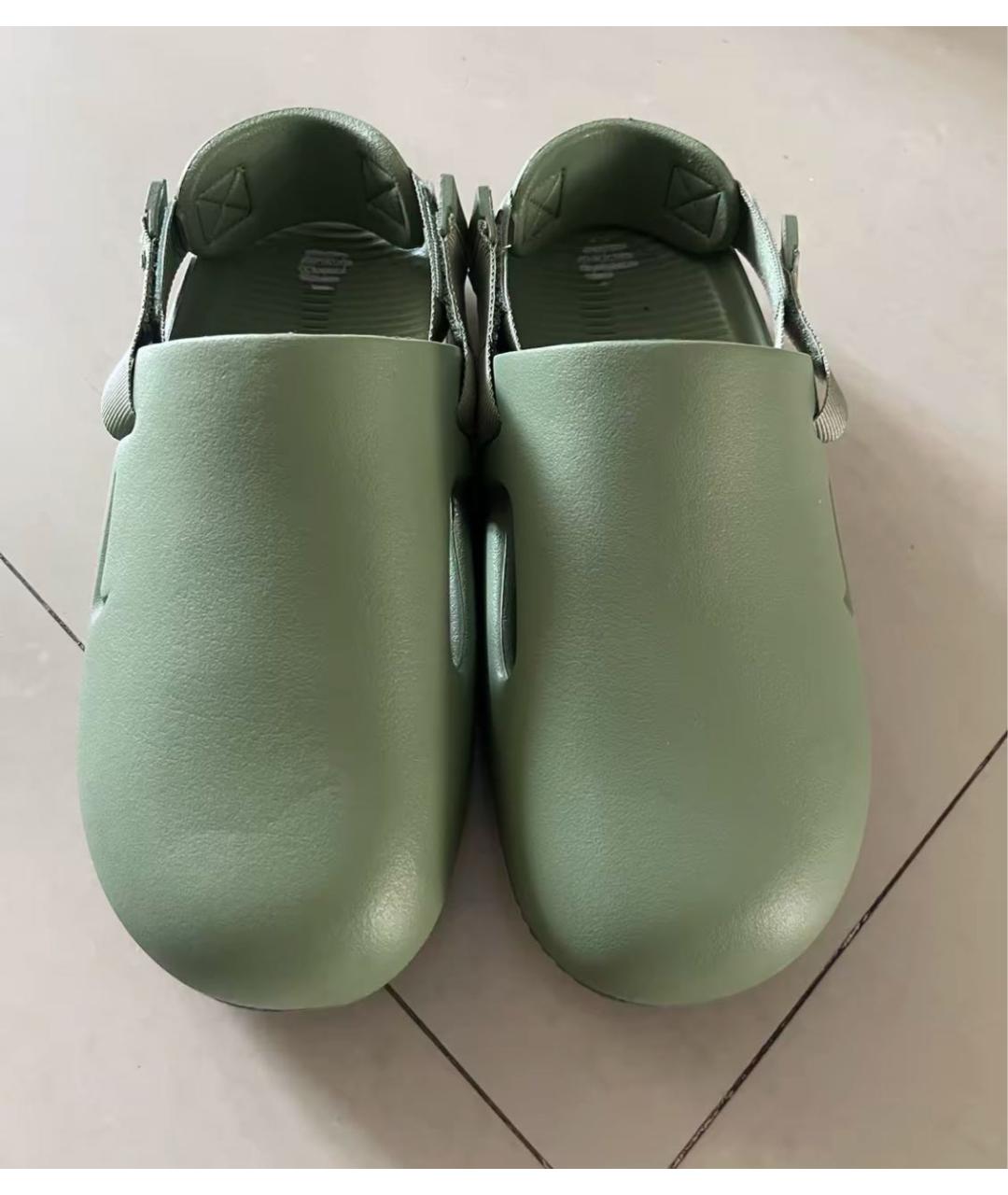 NIKE Зеленые шлепанцы, фото 6