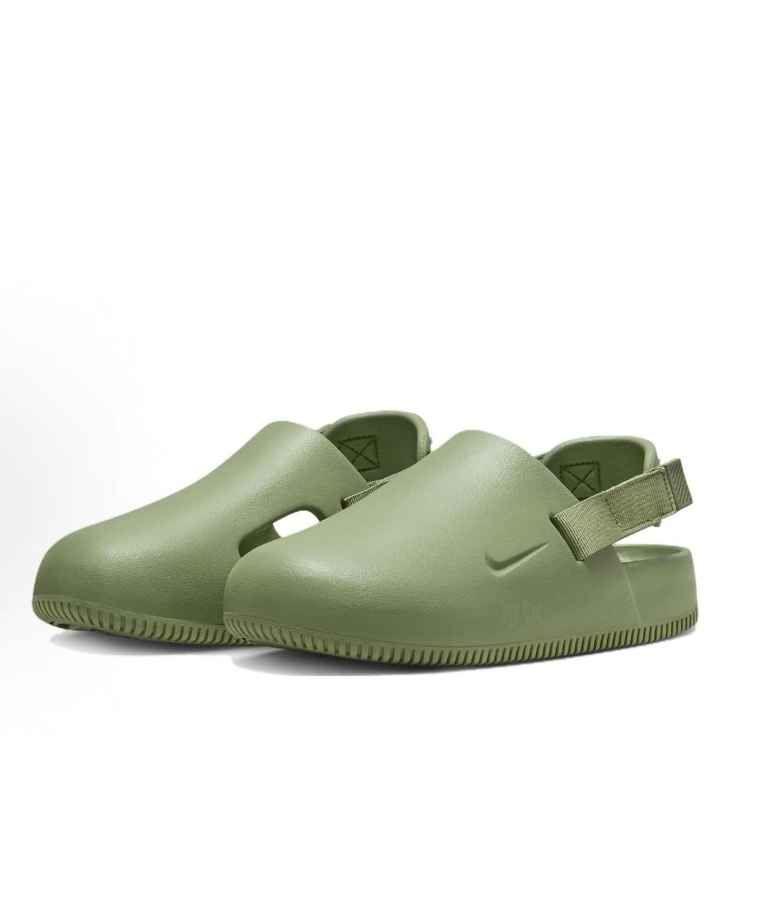 NIKE Зеленые шлепанцы, фото 3