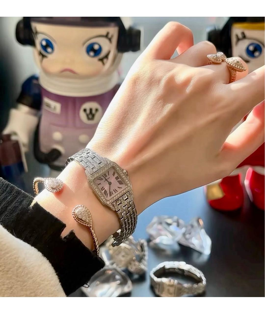 CARTIER Серебряные металлические часы, фото 5