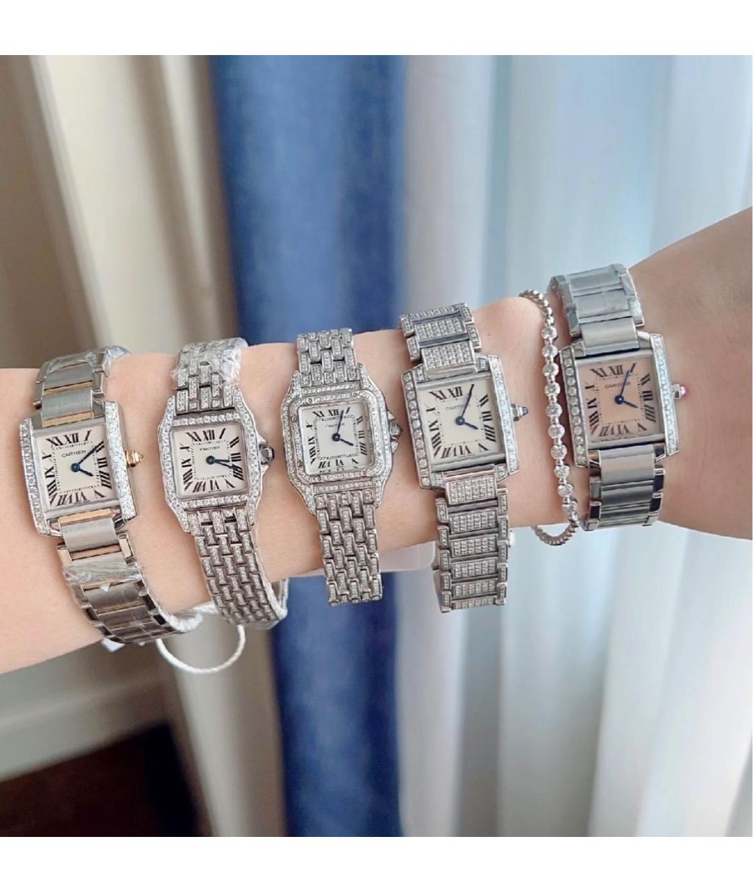 CARTIER Серебряные металлические часы, фото 7