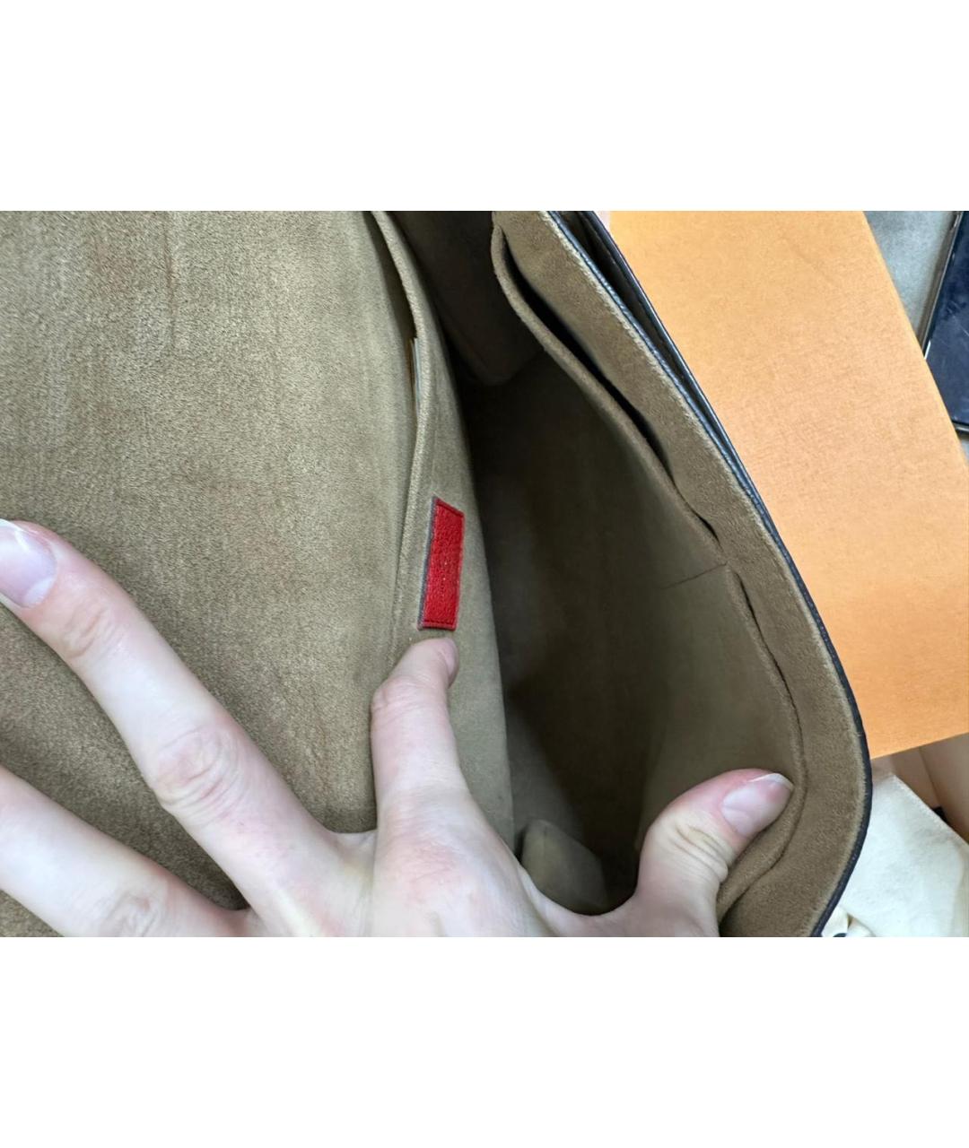 LOUIS VUITTON Коричневая сумка через плечо, фото 5