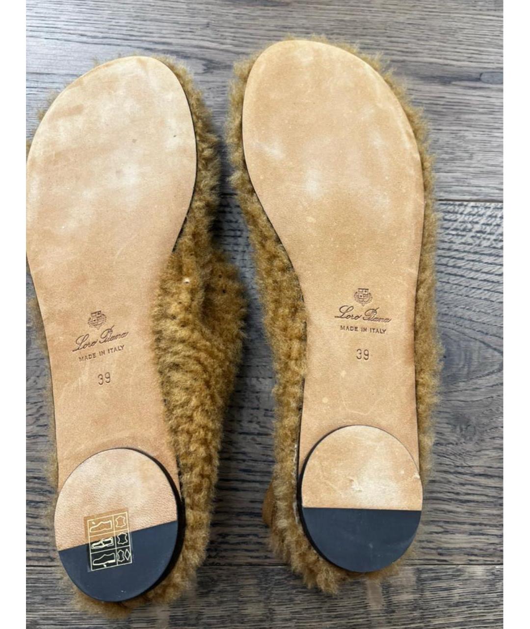 LORO PIANA Бежевые лоферы, фото 3