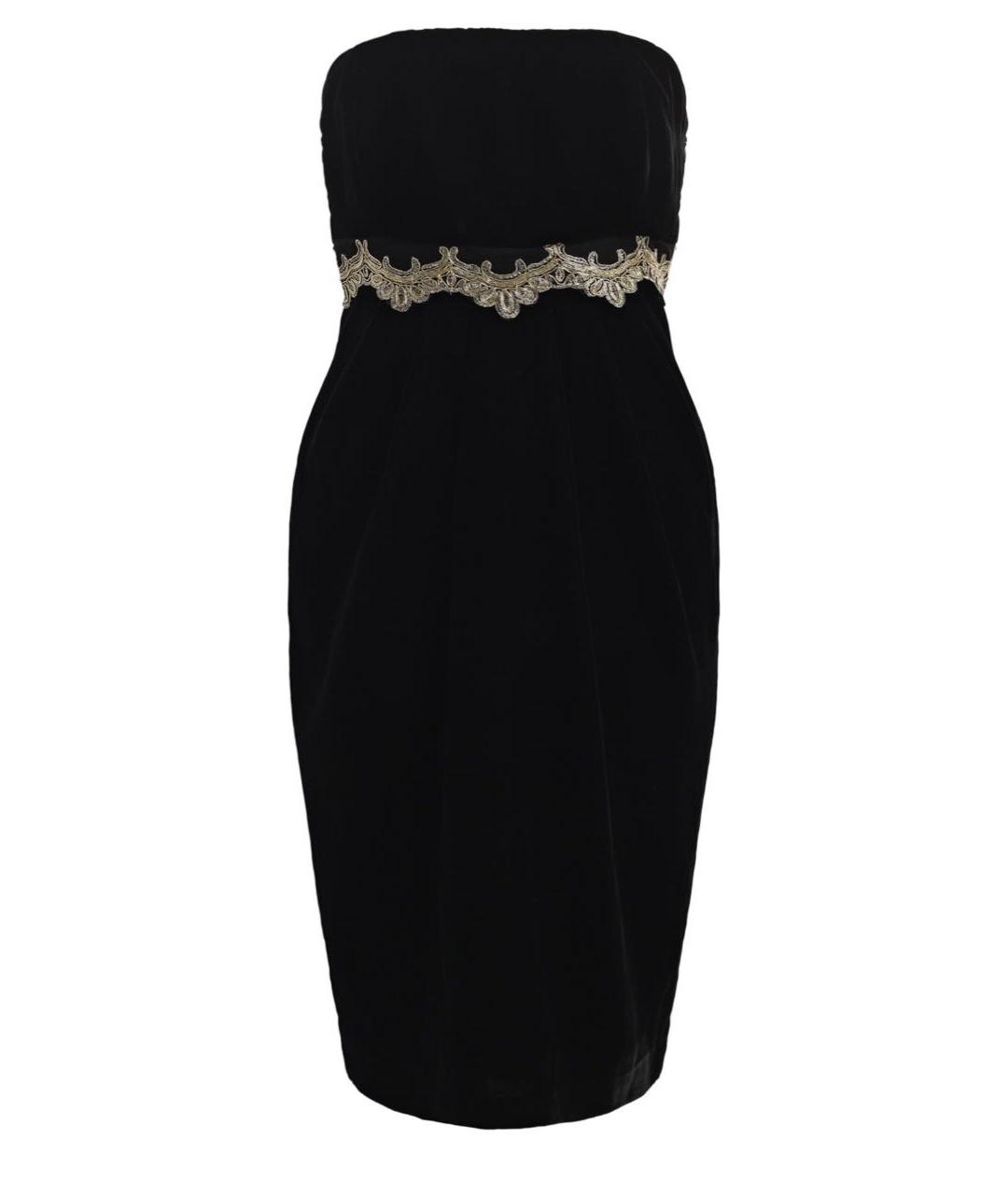 RALPH LAUREN Черное бархатное коктейльное платье, фото 5