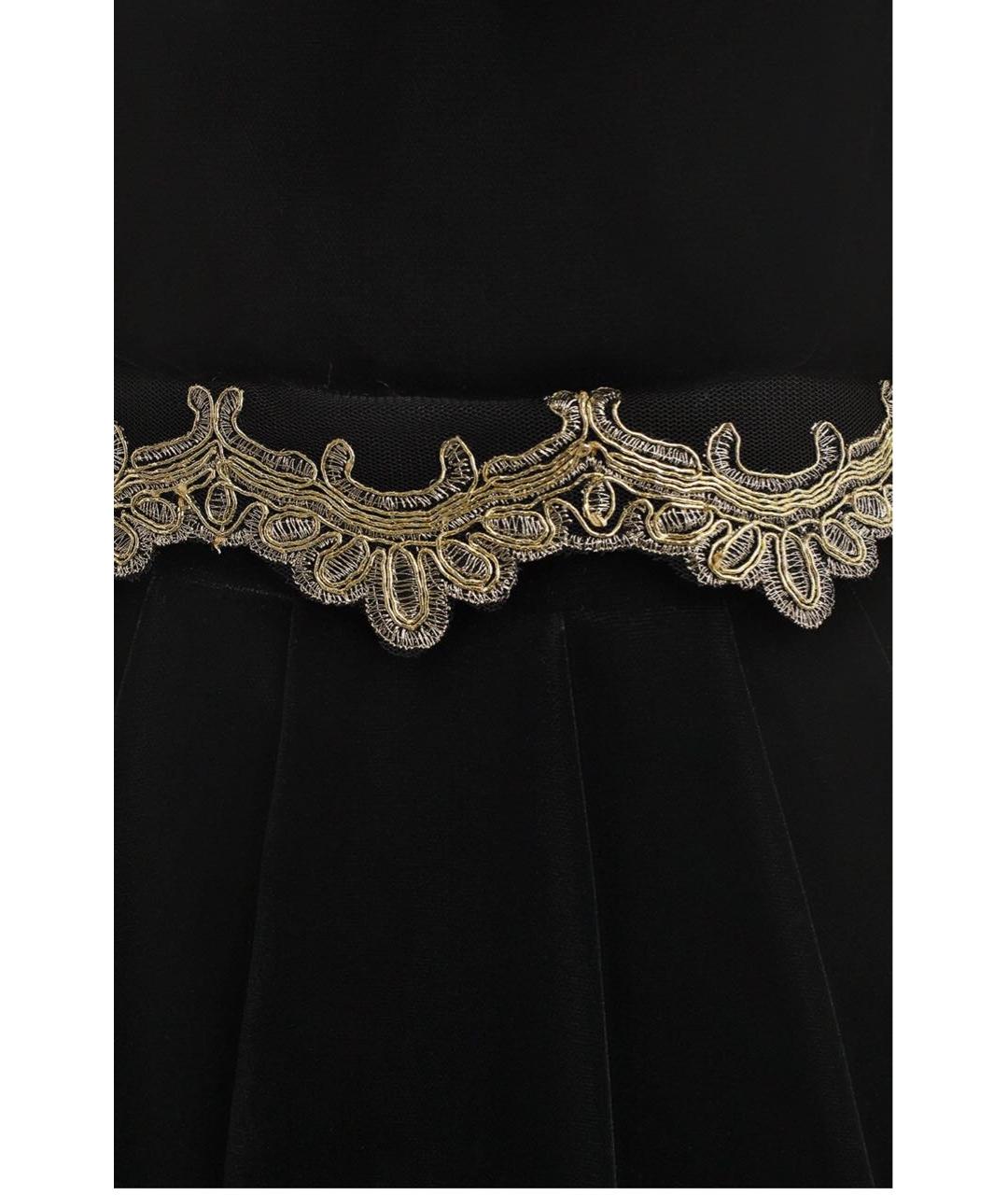 RALPH LAUREN Черное бархатное коктейльное платье, фото 4