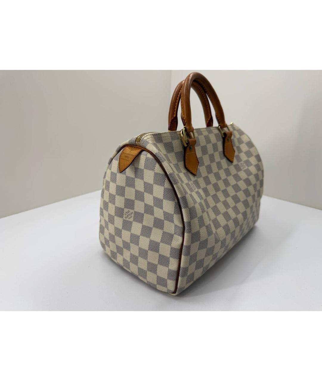 LOUIS VUITTON Белая сумка с короткими ручками, фото 4