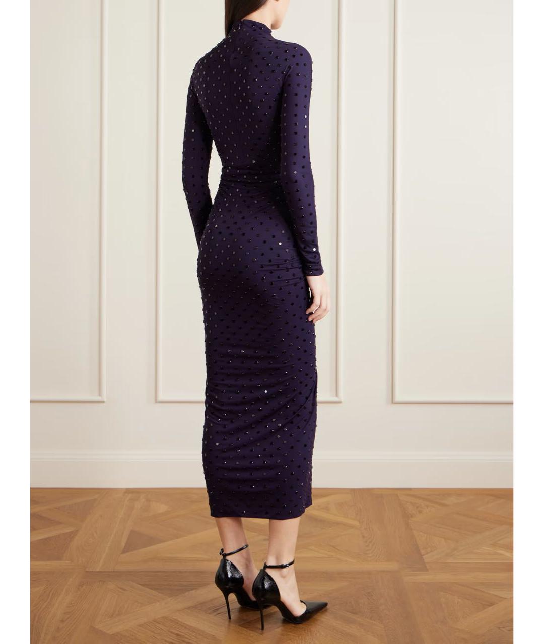 ALAIA Фиолетовое вискозное вечернее платье, фото 7