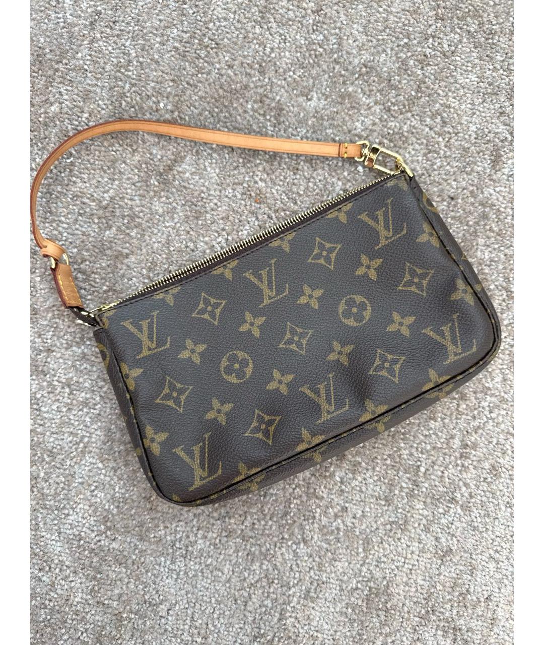 LOUIS VUITTON Коричневая сумка с короткими ручками, фото 2