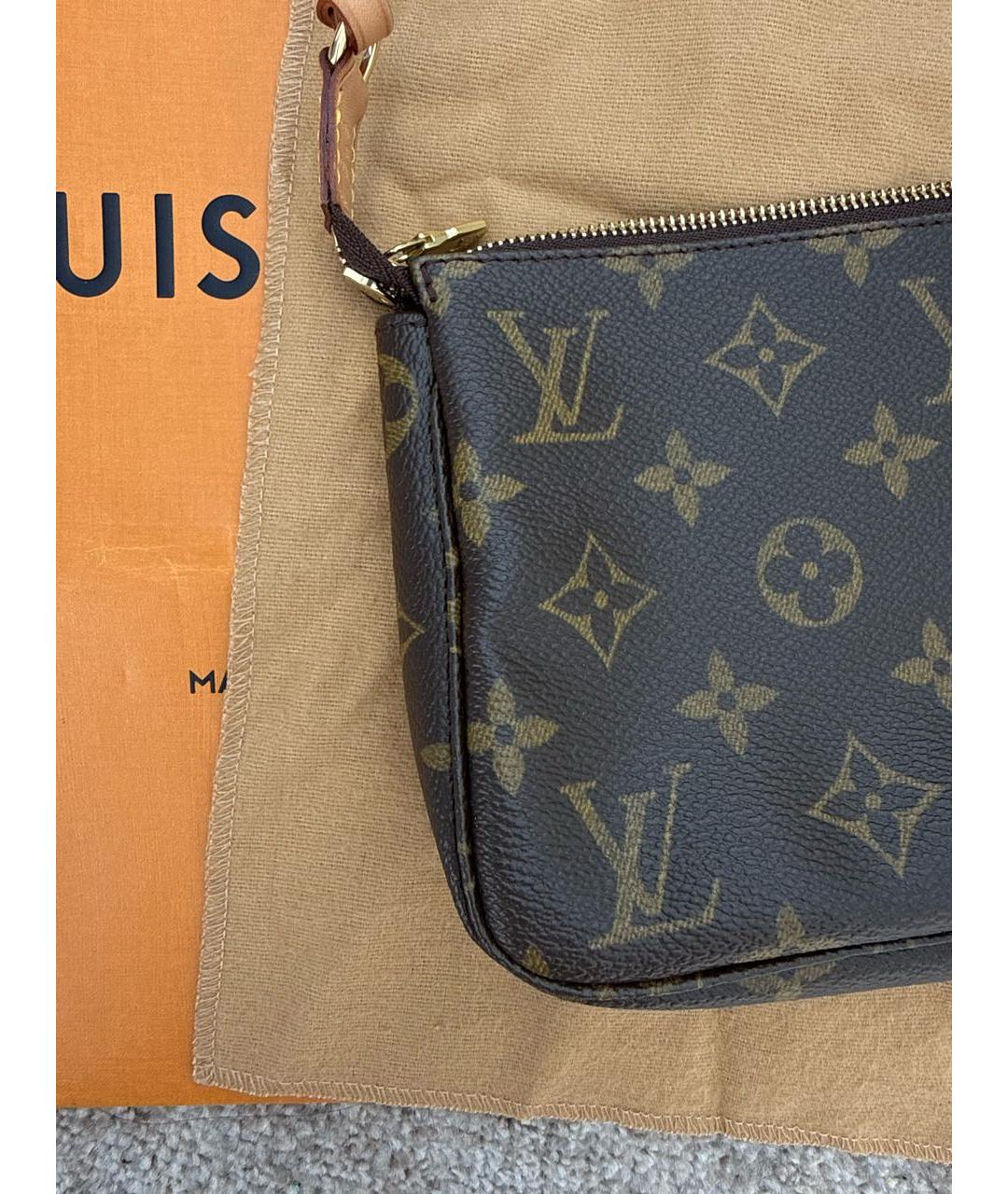 LOUIS VUITTON Коричневая сумка с короткими ручками, фото 6