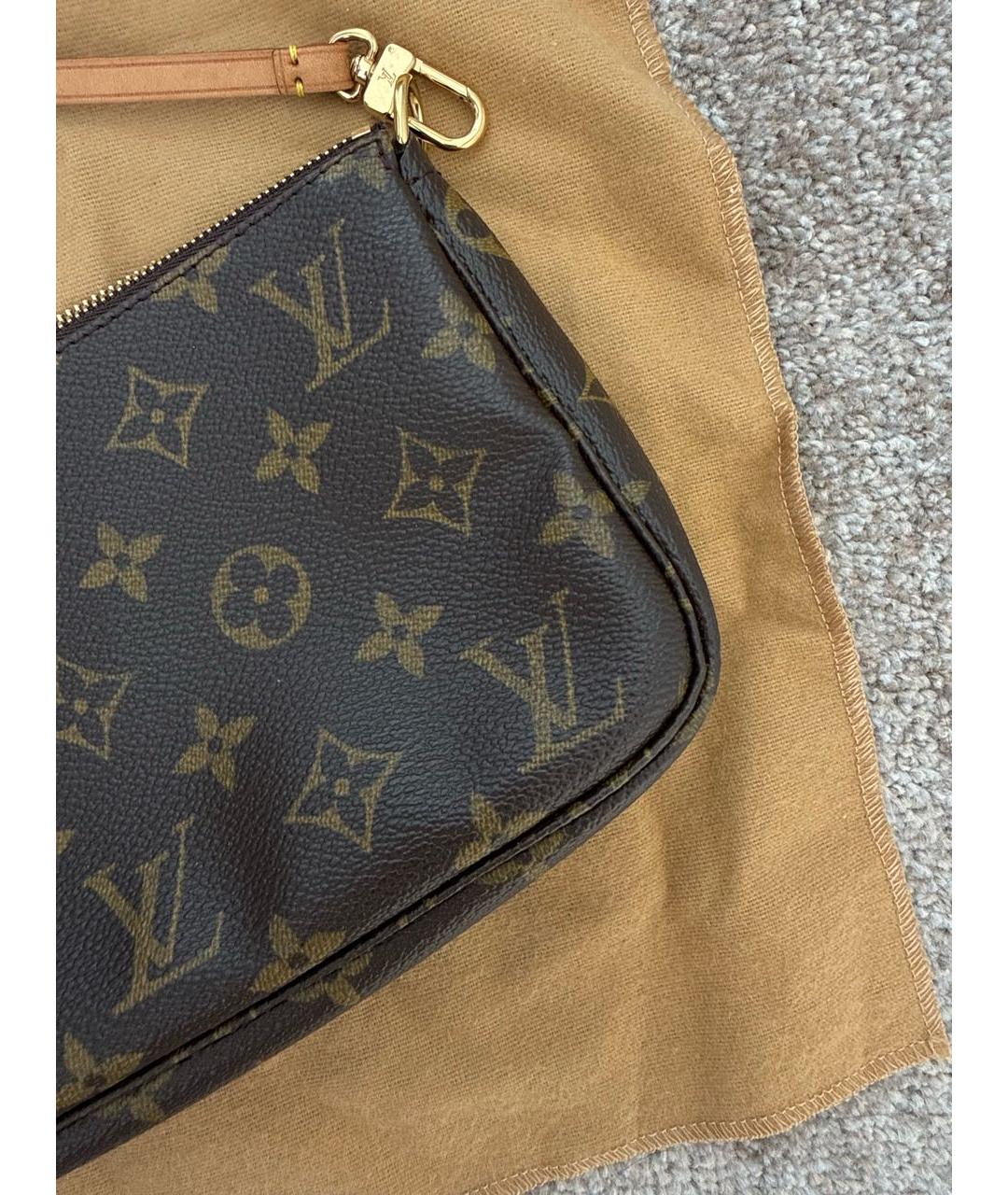 LOUIS VUITTON Коричневая сумка с короткими ручками, фото 7