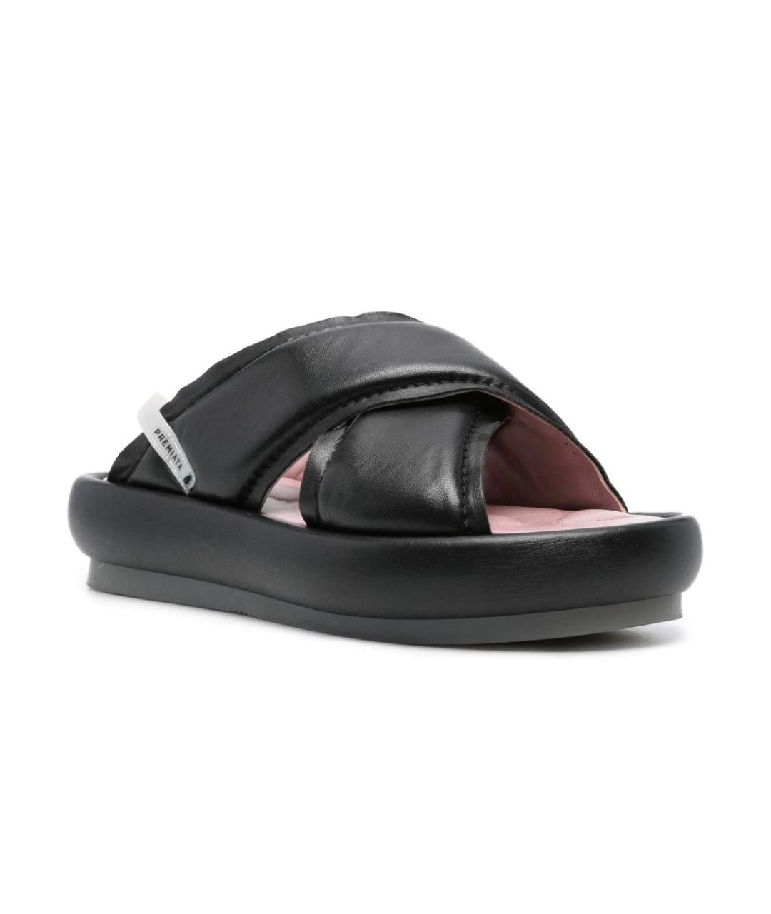 PREMIATA Черные кожаные сандалии, фото 4