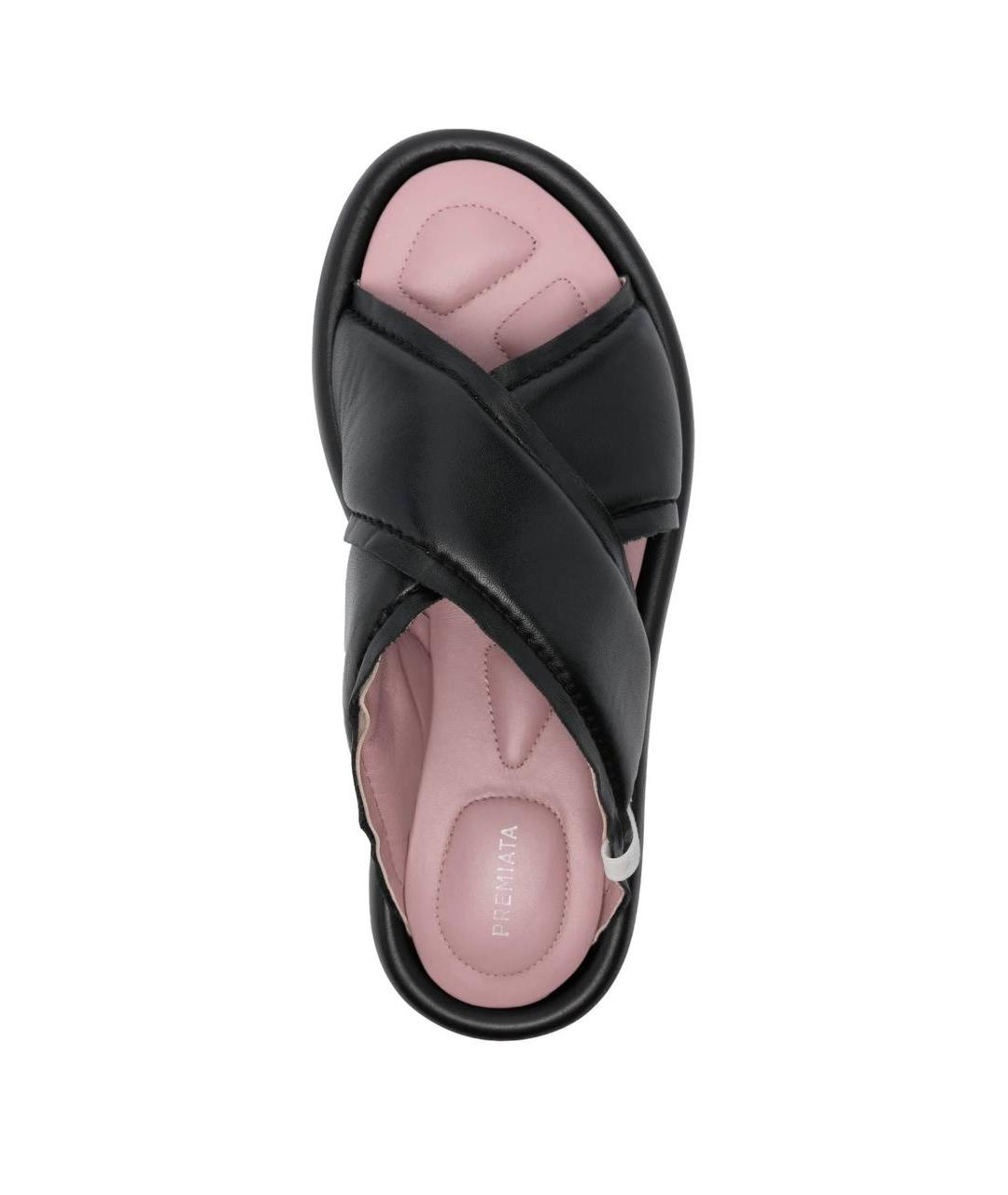 PREMIATA Черные кожаные сандалии, фото 2