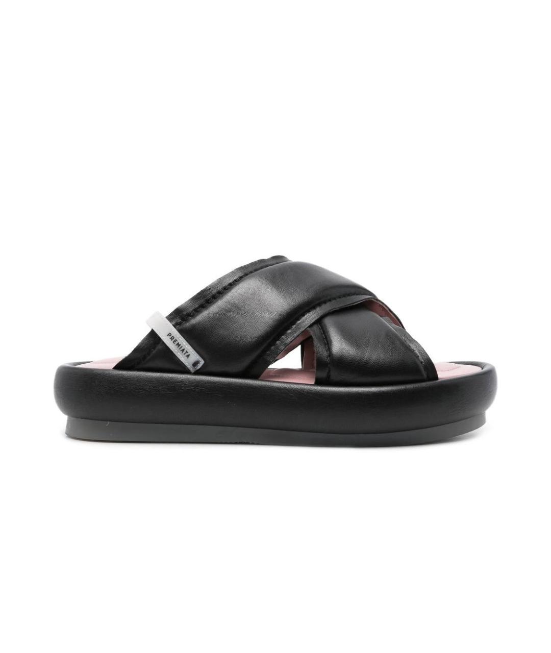 PREMIATA Черные кожаные сандалии, фото 8