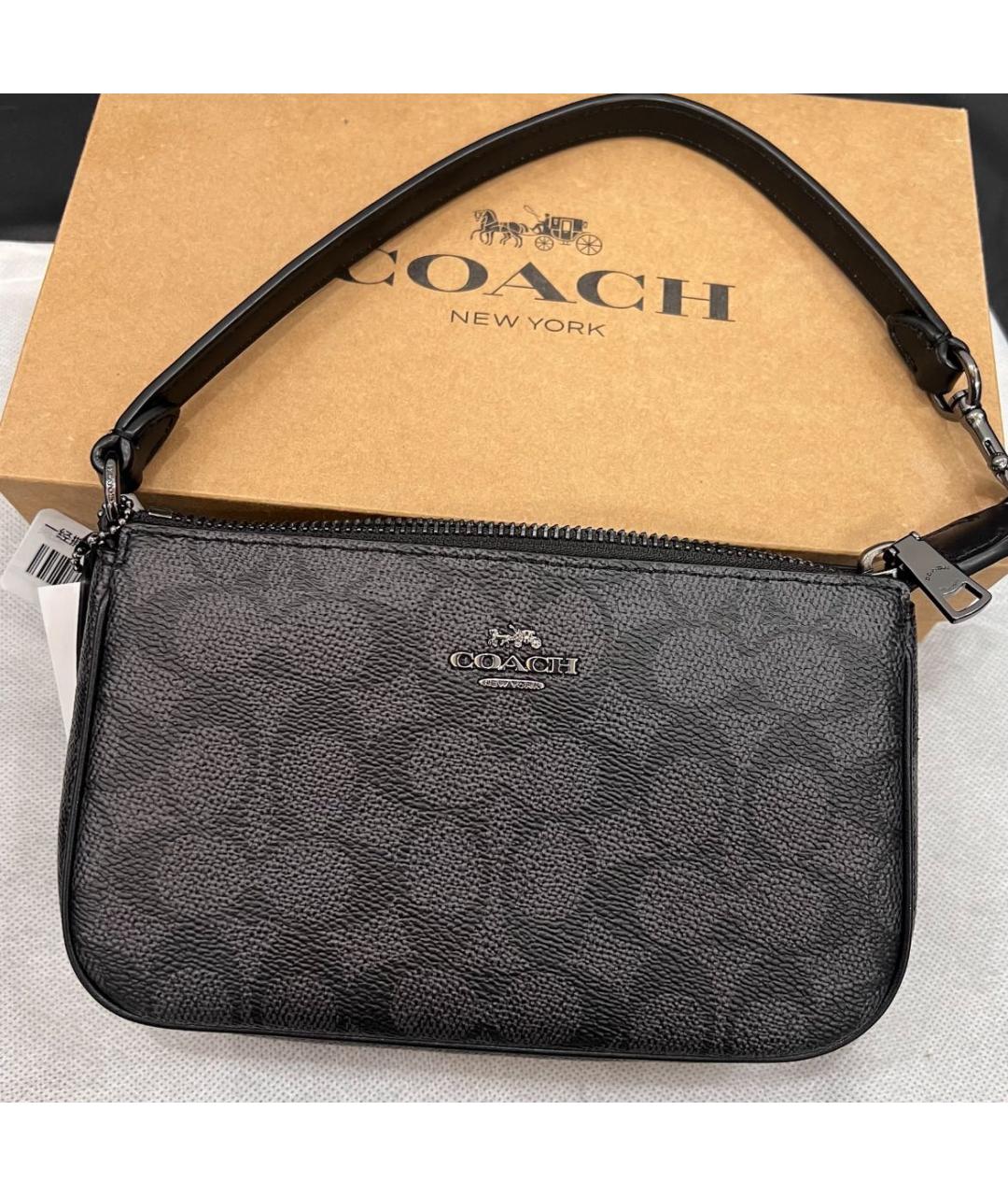 COACH Серая сумка на плечо, фото 6