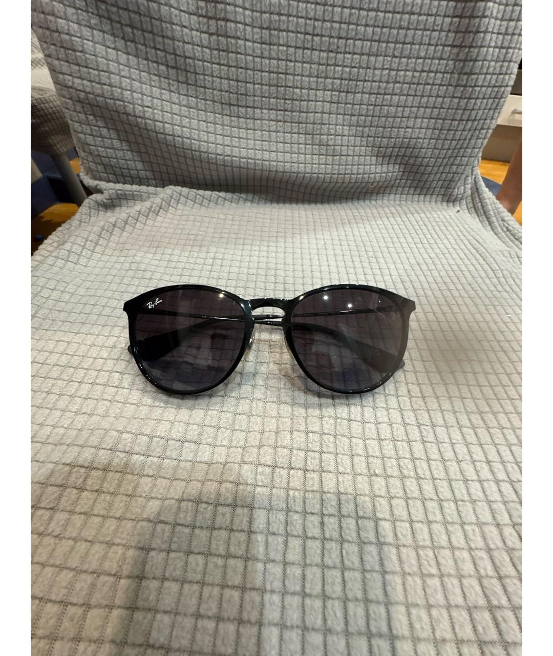 RAY BAN Черные металлические солнцезащитные очки, фото 7