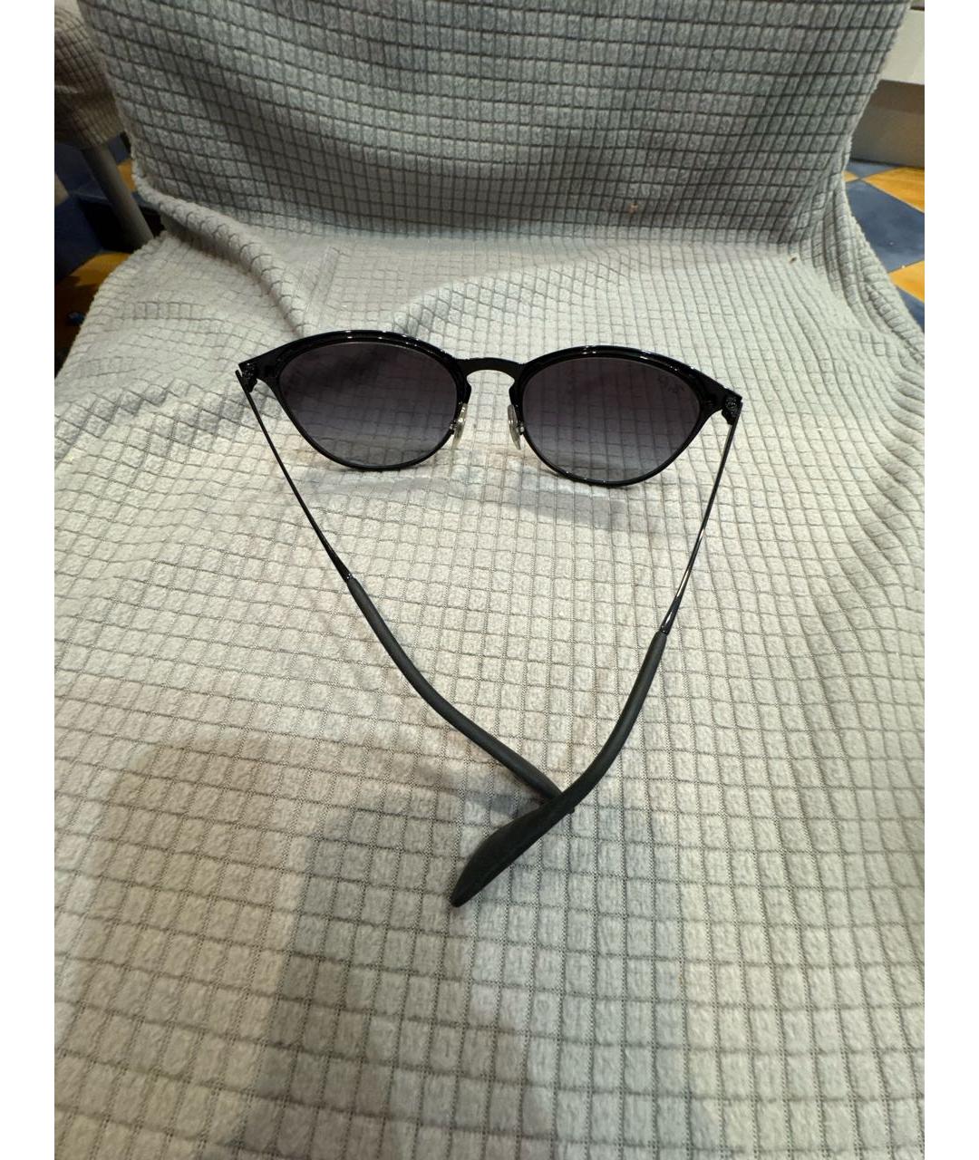 RAY BAN Черные металлические солнцезащитные очки, фото 5