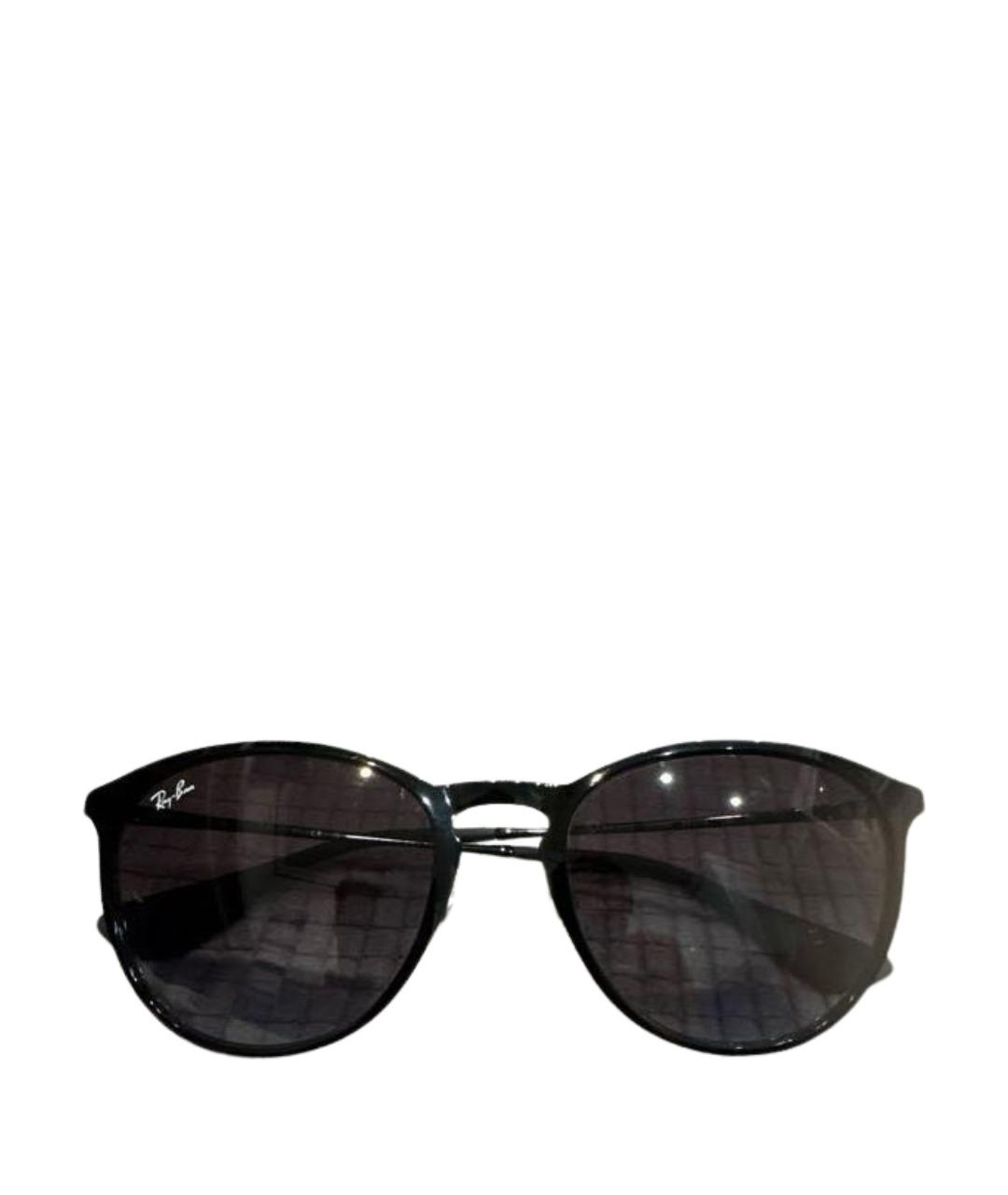 RAY BAN Черные металлические солнцезащитные очки, фото 1