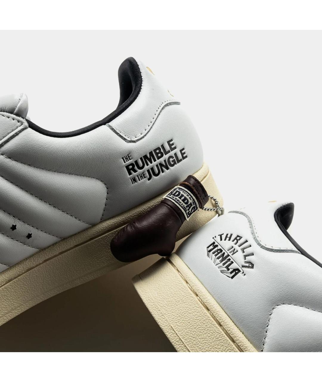 ADIDAS Белые кожаные низкие кроссовки / кеды, фото 7