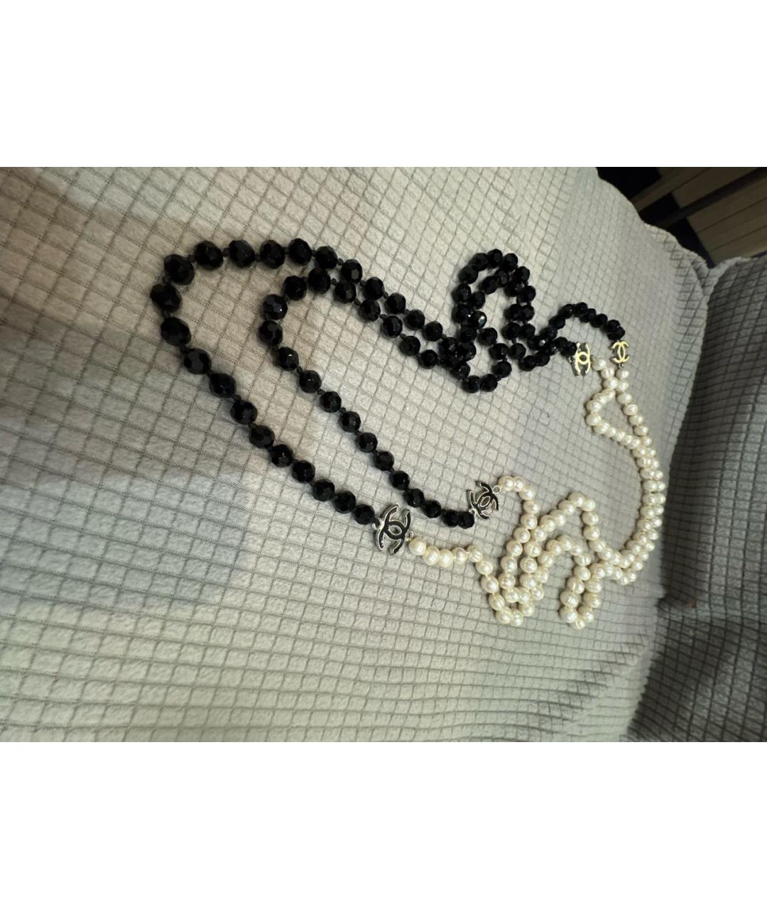 CHANEL Белое жемчужное колье, фото 2