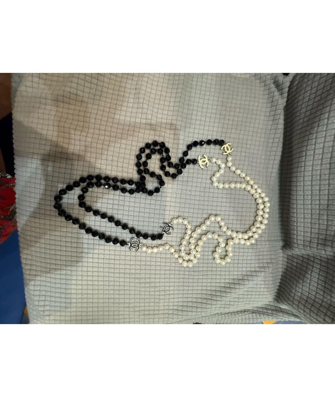CHANEL Белое жемчужное колье, фото 6