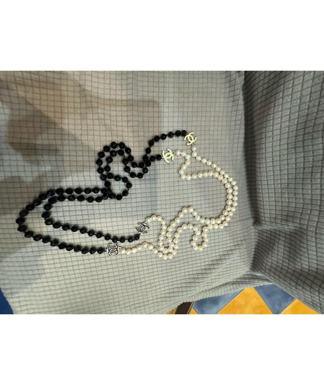 CHANEL Белое жемчужное колье, фото 3