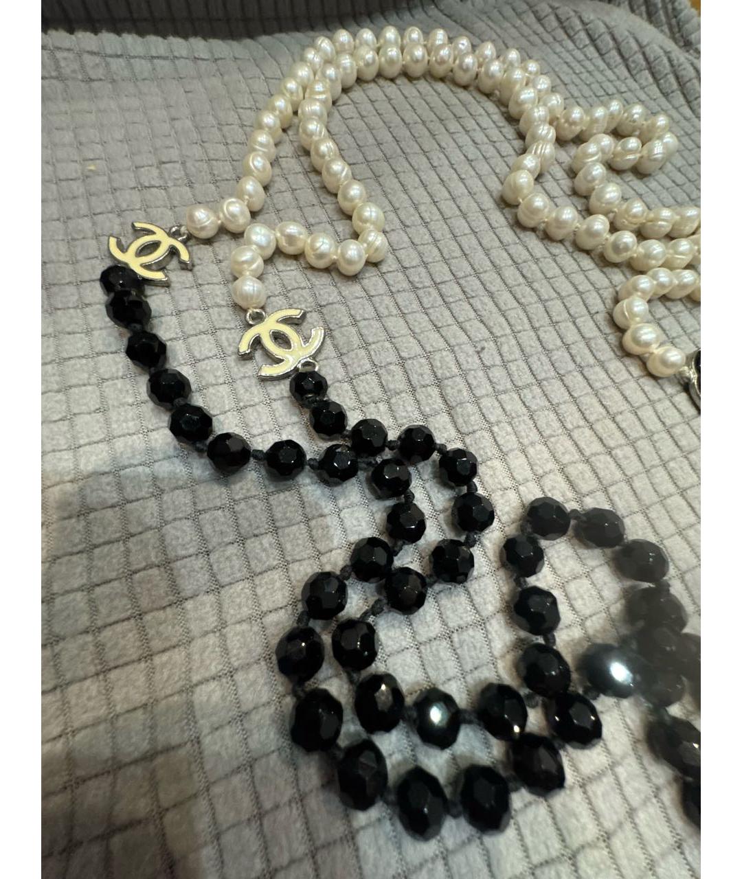 CHANEL Белое жемчужное колье, фото 5