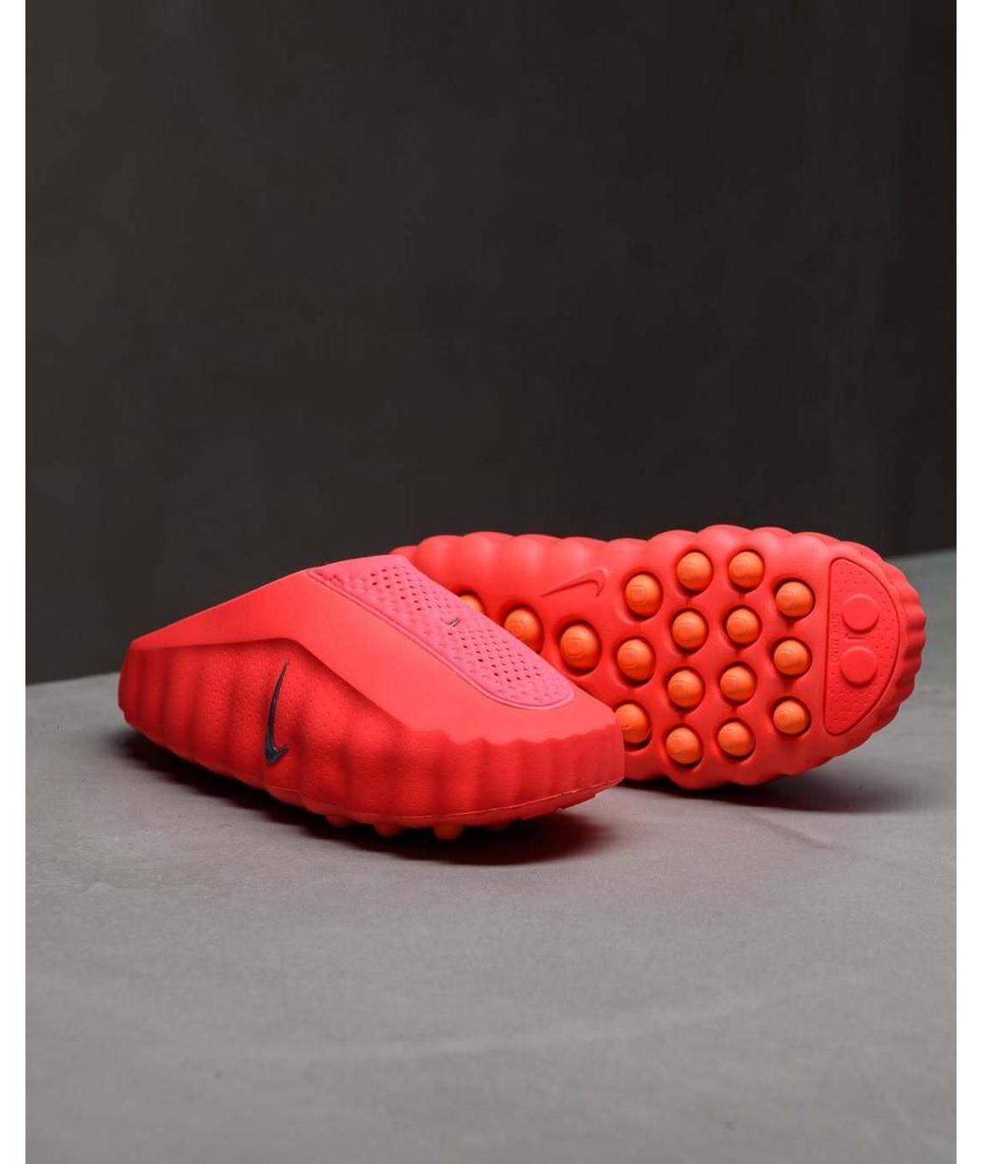 NIKE Красные резиновые шлепанцы, фото 3