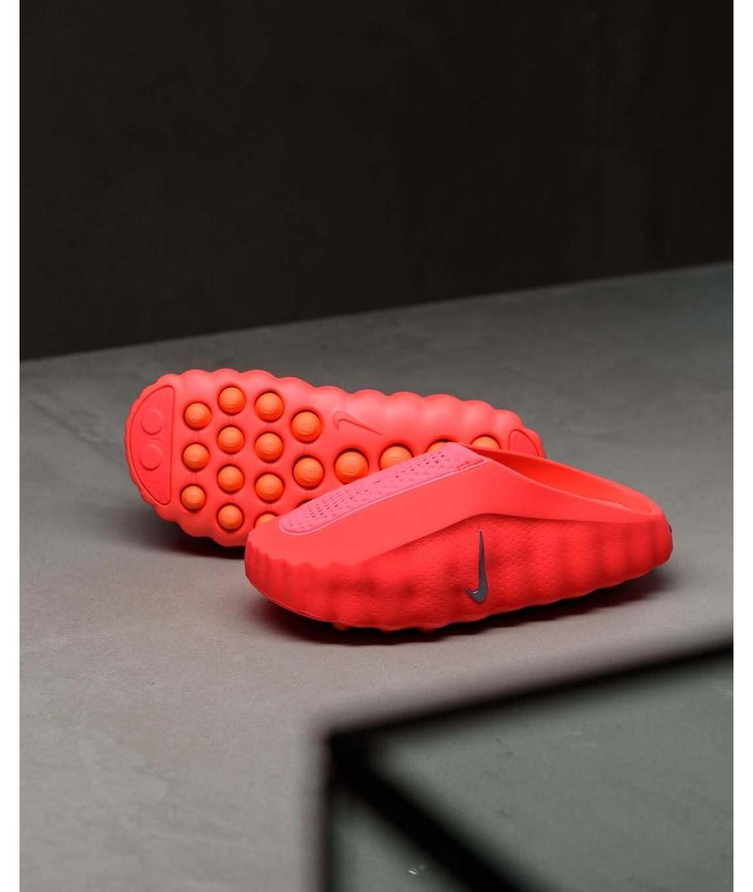 NIKE Красные резиновые шлепанцы, фото 5